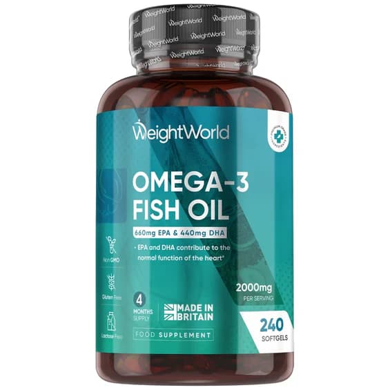 Omega 3 fish oil 240 softgel - weightworld de weightworld