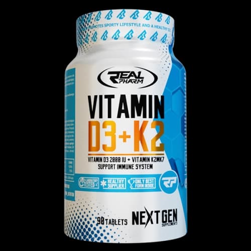 Vitamine D3 + K2 Real Pharm 90 Comprimés de Real Pharm