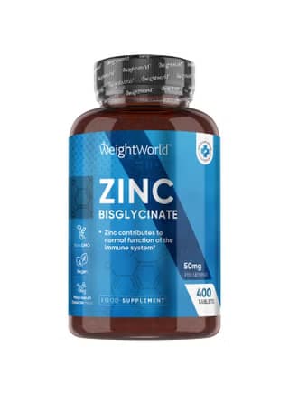 Zinc Bisglycinate – 400 Comprimés WeightWorld de weightworld