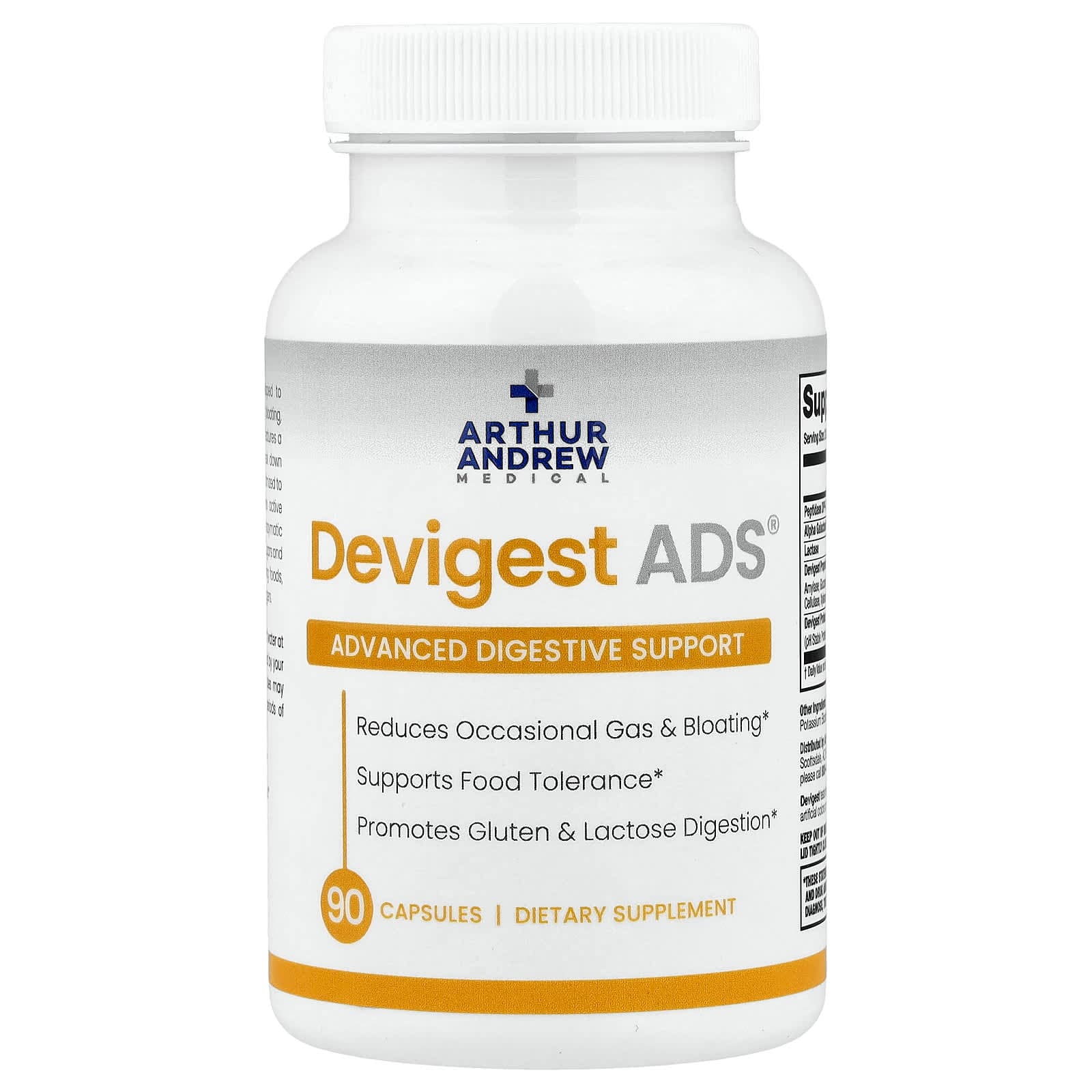 Arthur Andrew Medical Devigest ADS, Advanced Digestive Support – 90 gélules de Arthur Andrew Medical