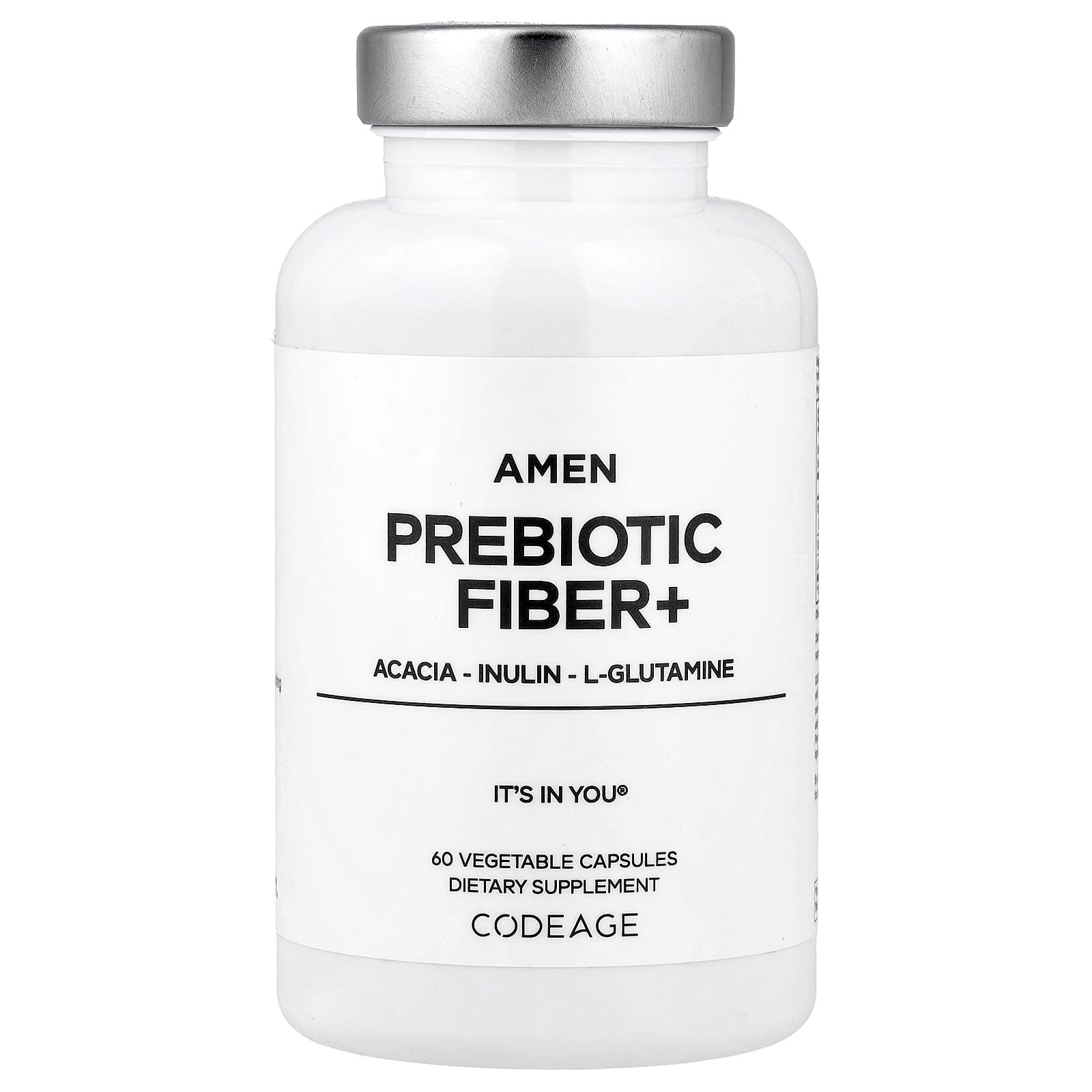 Codeage Amen Prebiotic Fiber+, 60 Vegetable Capsules de Codeage