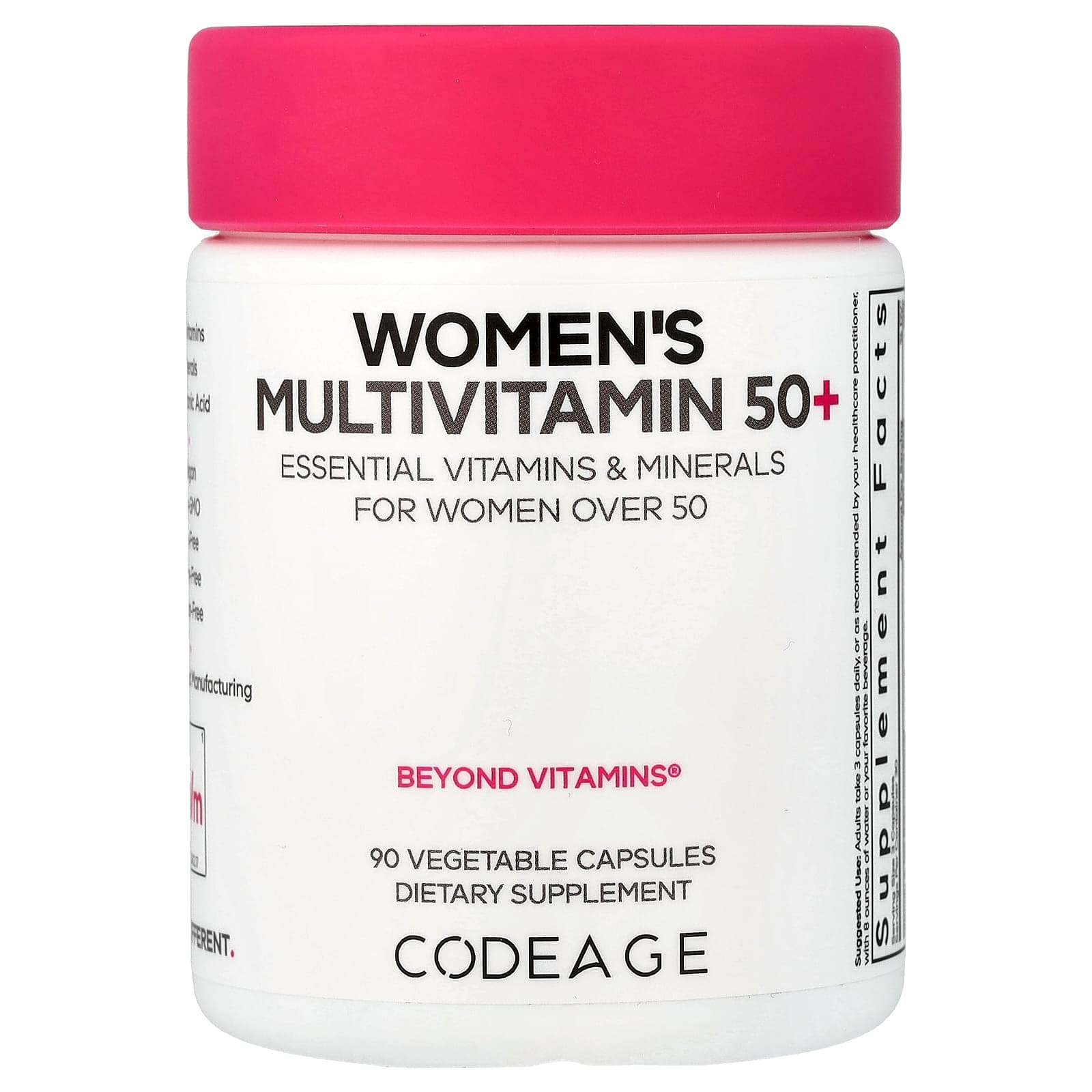 Codeage Women's Multivitamin 50+, 90 Vegetable Capsules de Codeage