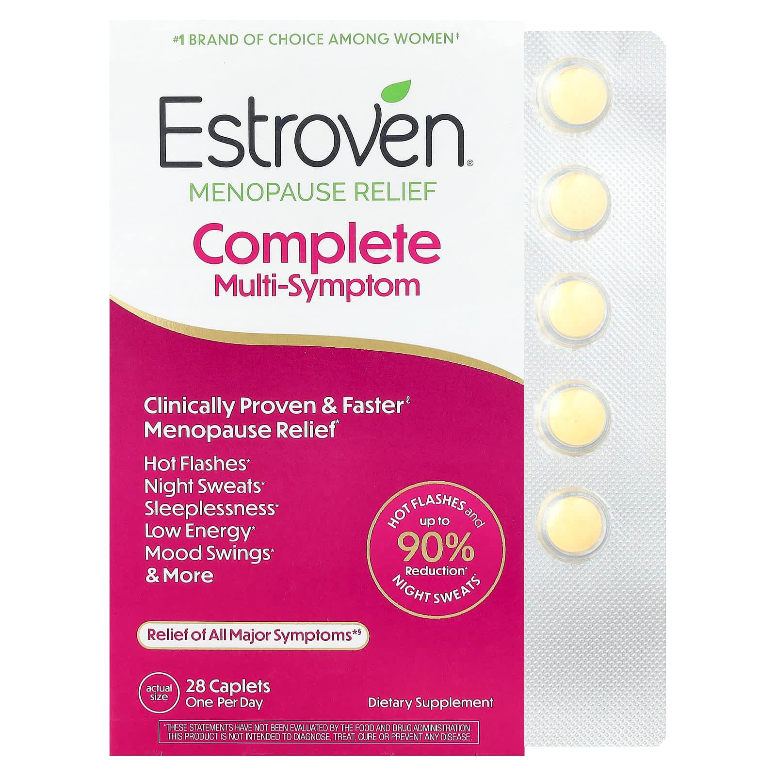 Estroven Complete Multi-Symptom Menopause Relief, 28 Caplets de Estroven
