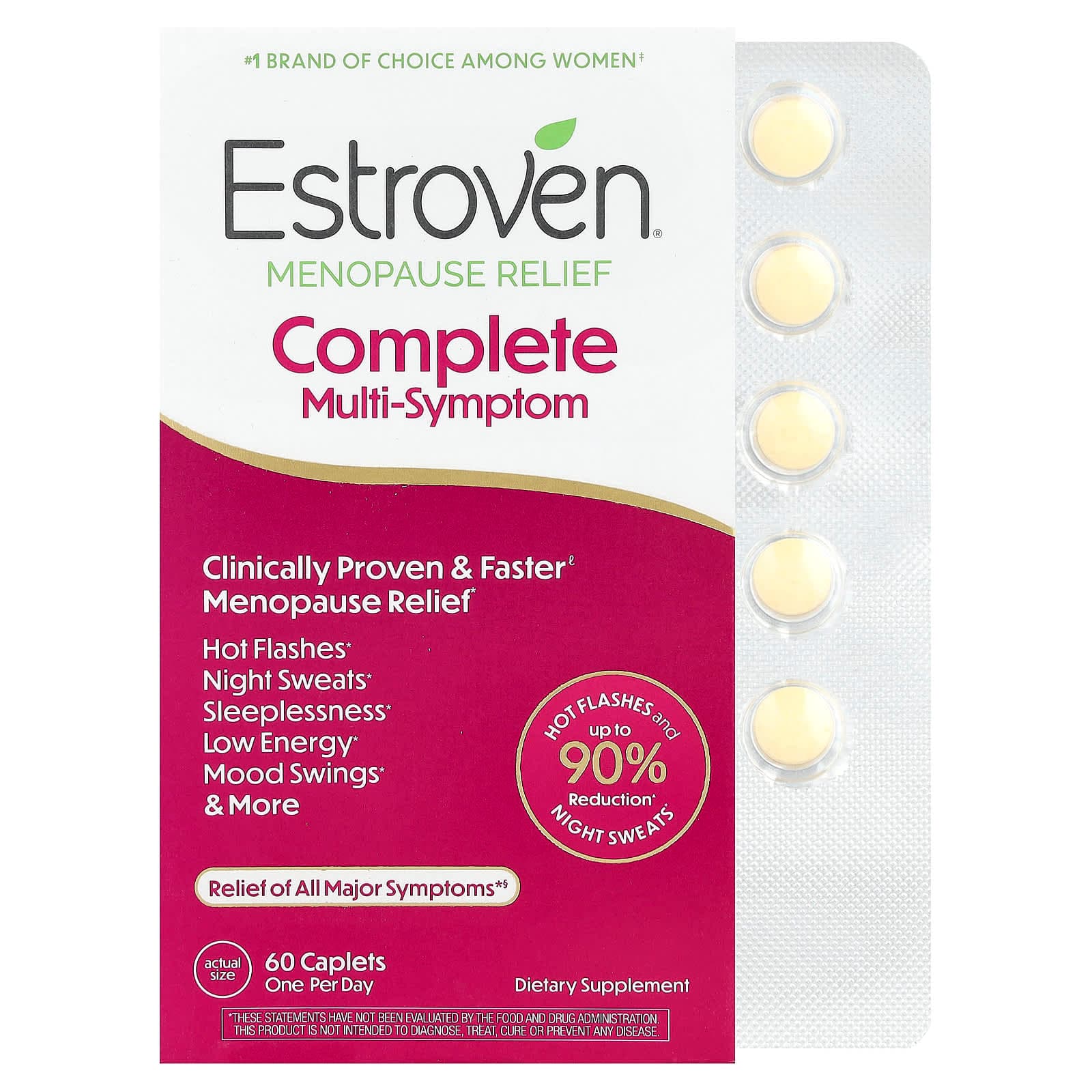 Estroven Complete Multi-Symptom Menopause Relief, 60 Caplets de Estroven