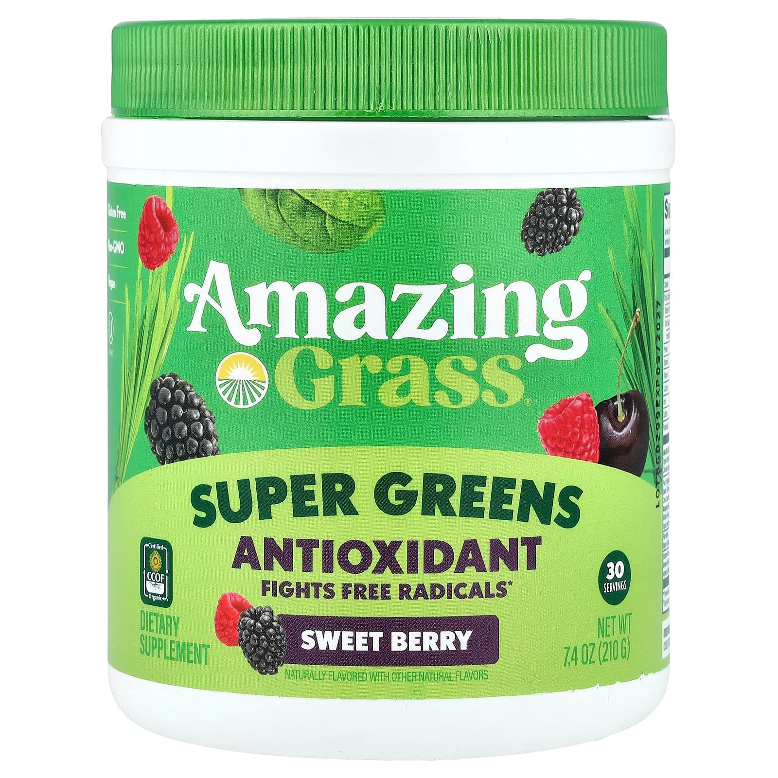Amazing Grass Super Greens Antioxidant – Sweet Berry – 210 g de Amazing Grass