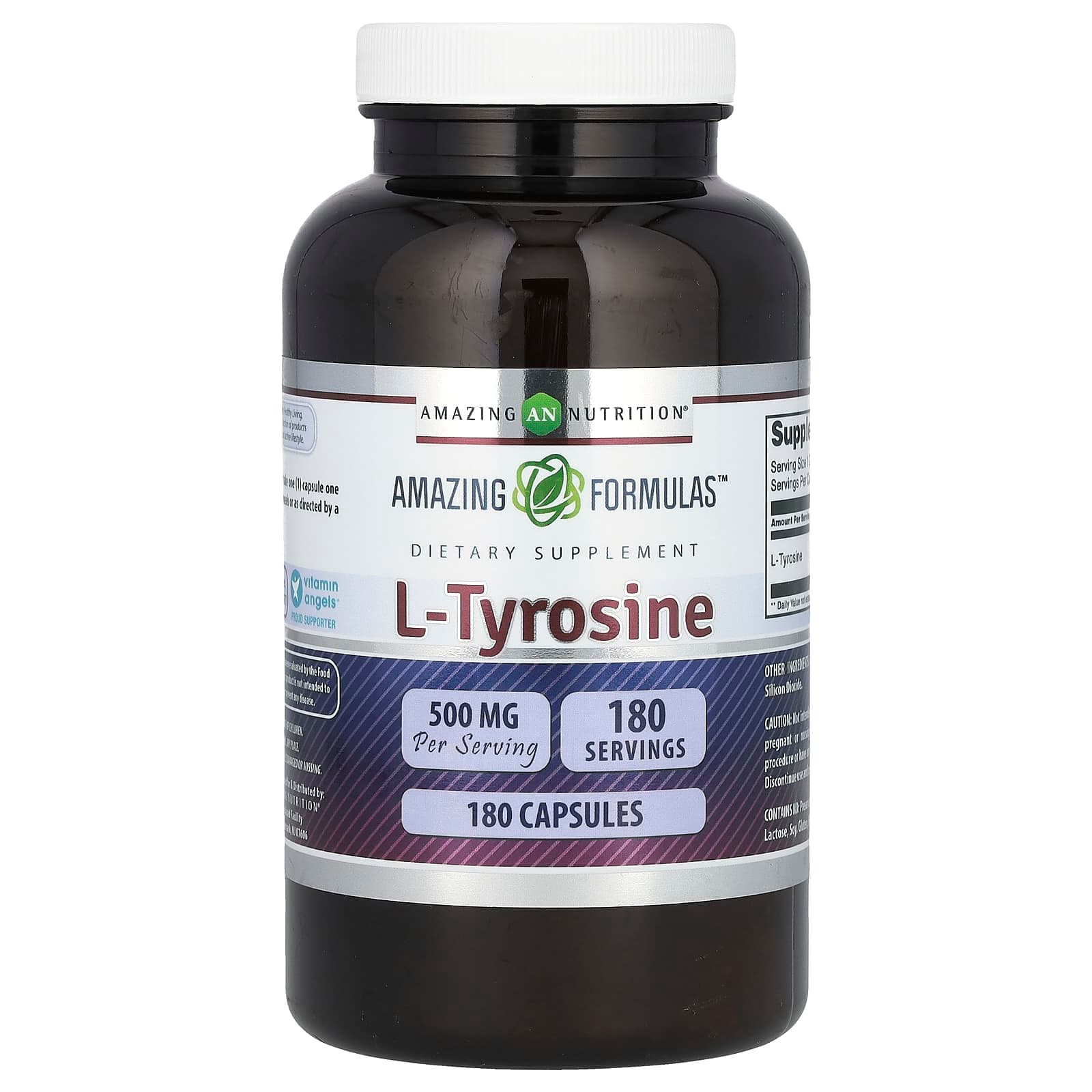 Amazing Nutrition Amazing Fomulas, L-Tyrosine – 180 gélules de Amazing Nutrition