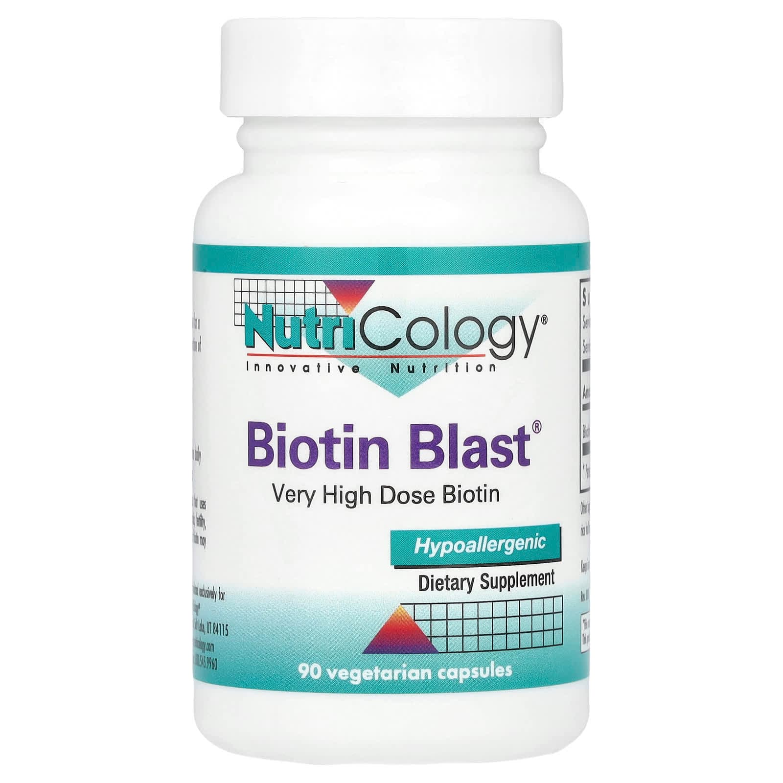 Nutricology Biotin Blast – 90 gélules végétales de Nutricology