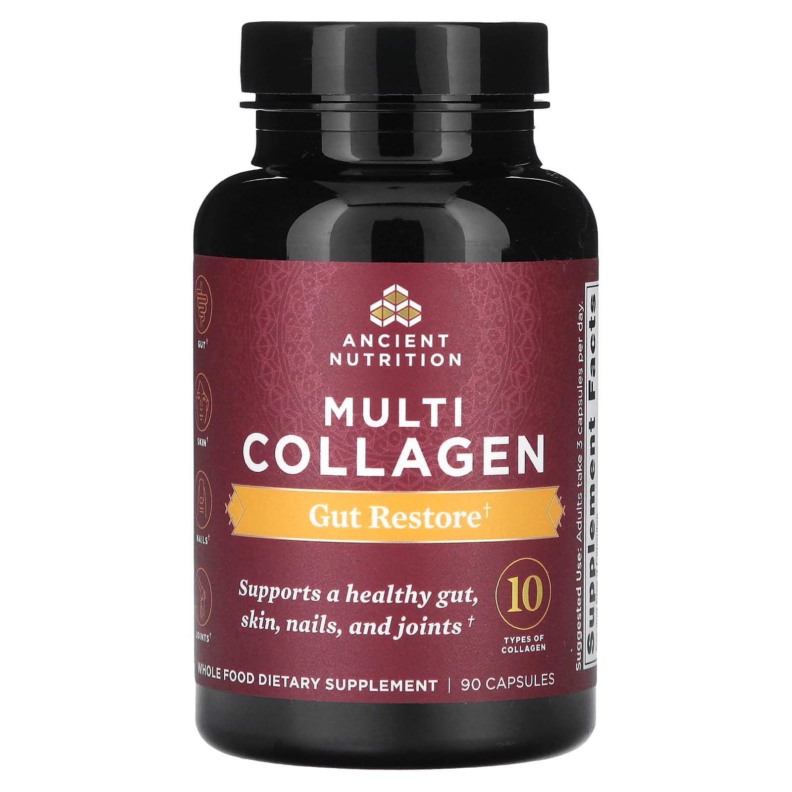 Ancient Nutrition Multi Collagen, Gut Restore – 90 gélules de Ancient Nutrition