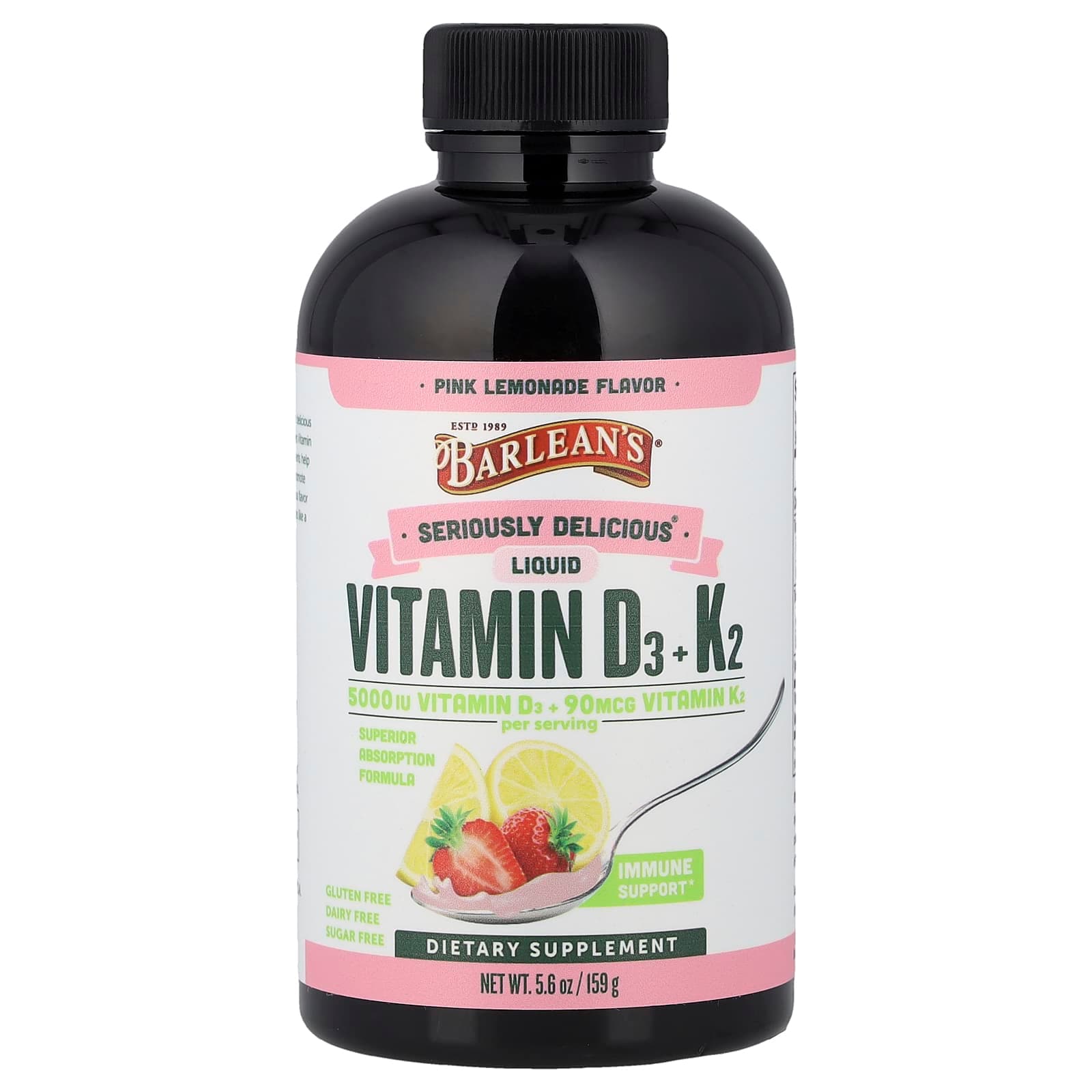 Barlean's Seriously Delicious – Pink Lemonade – 159 g de Barlean's