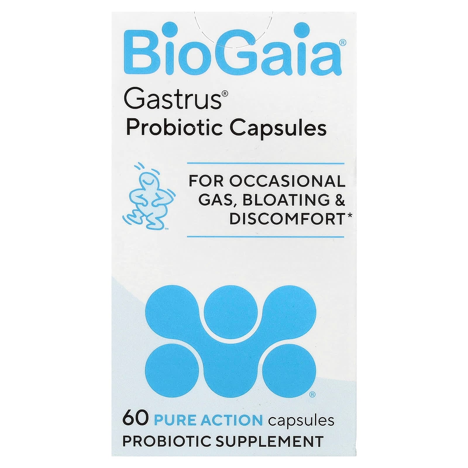 BioGaia Gastrus Probiotic Capsules, 60 Pure Action Capsules de BioGaia