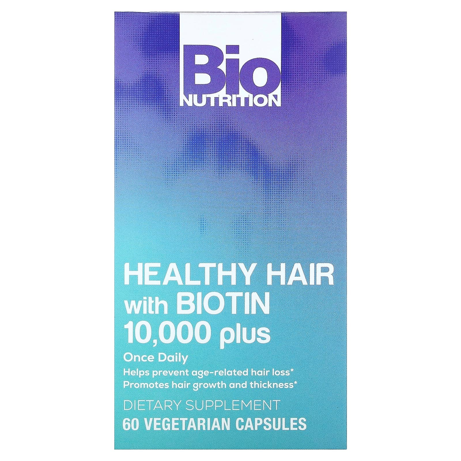 Bio Nutrition Healthy Hair with Biotin 10 – 60 gélules végétales de Bio Nutrition