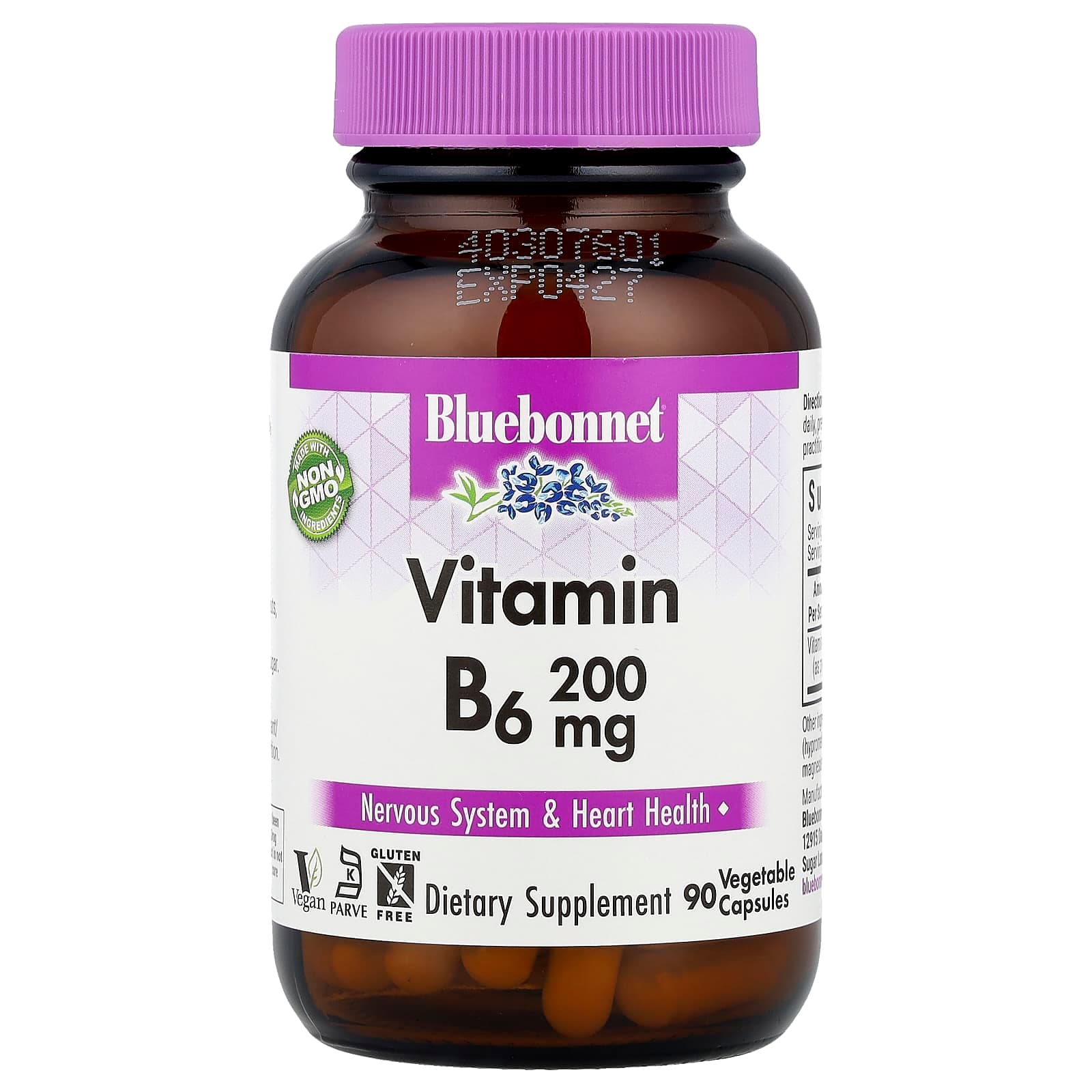 Bluebonnet Nutrition Vitamin B6 – 200 mg de Bluebonnet Nutrition