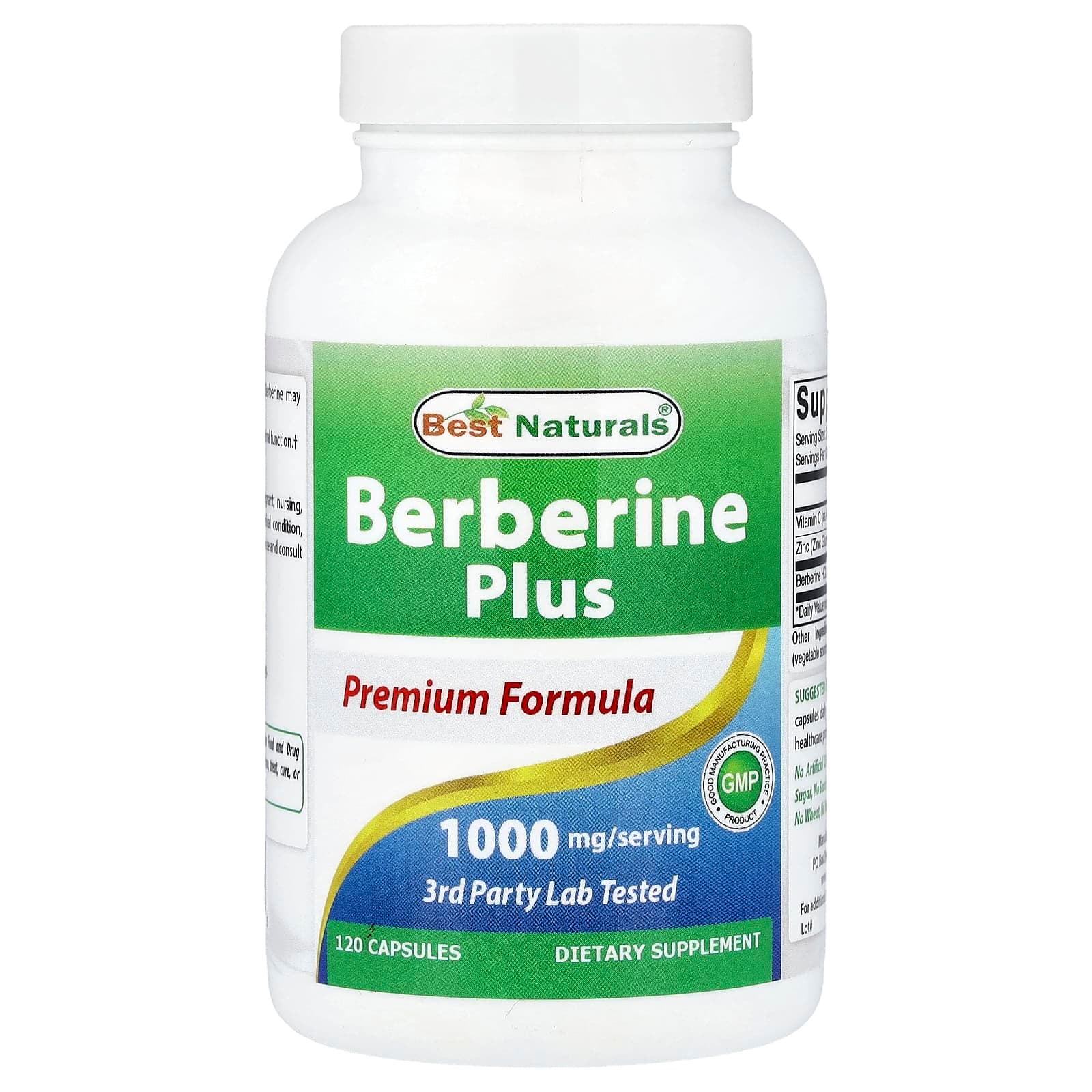 Best Naturals Berberine Plus – 120 gélules de Best Naturals