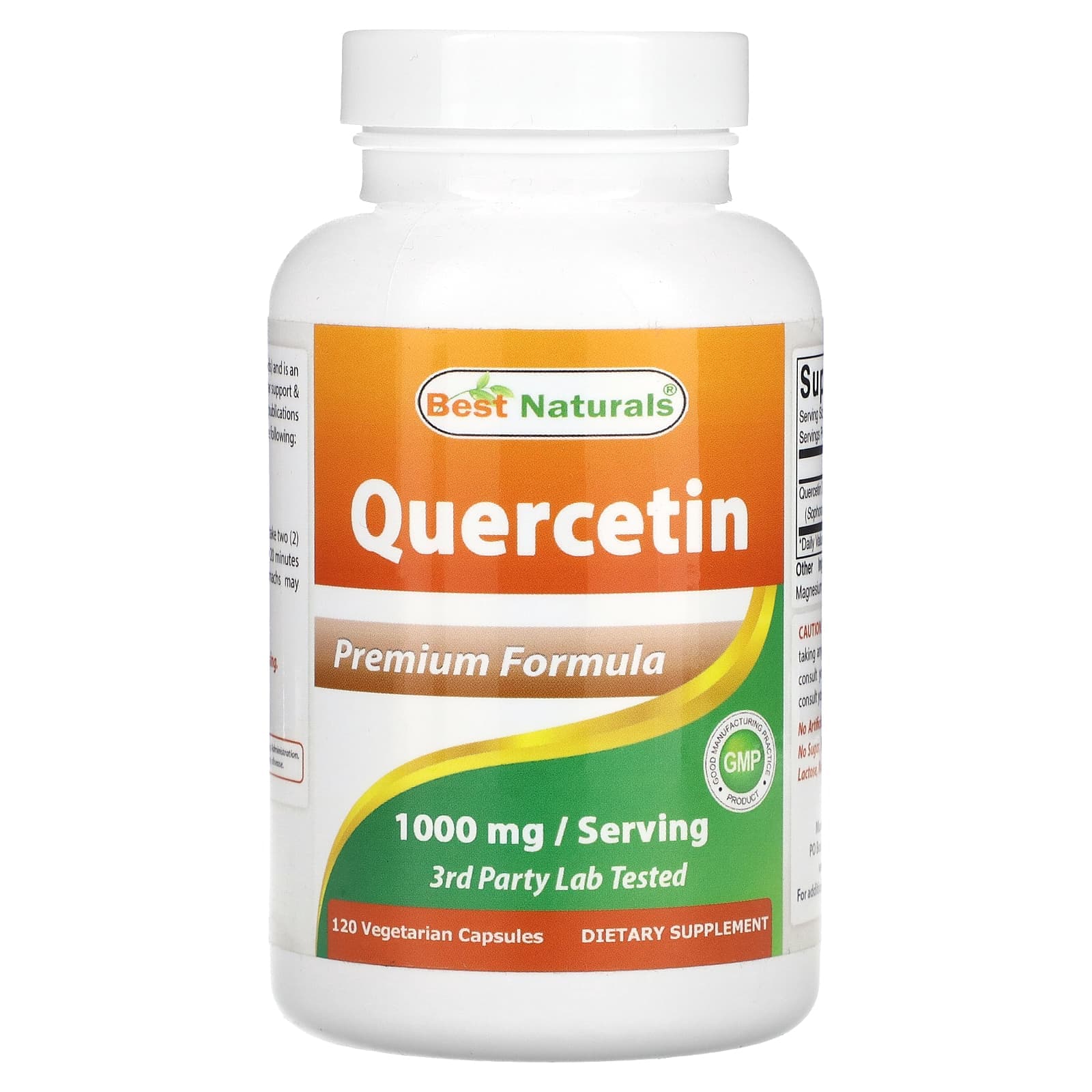 Best Naturals Quercetin – 120 gélules végétales de Best Naturals