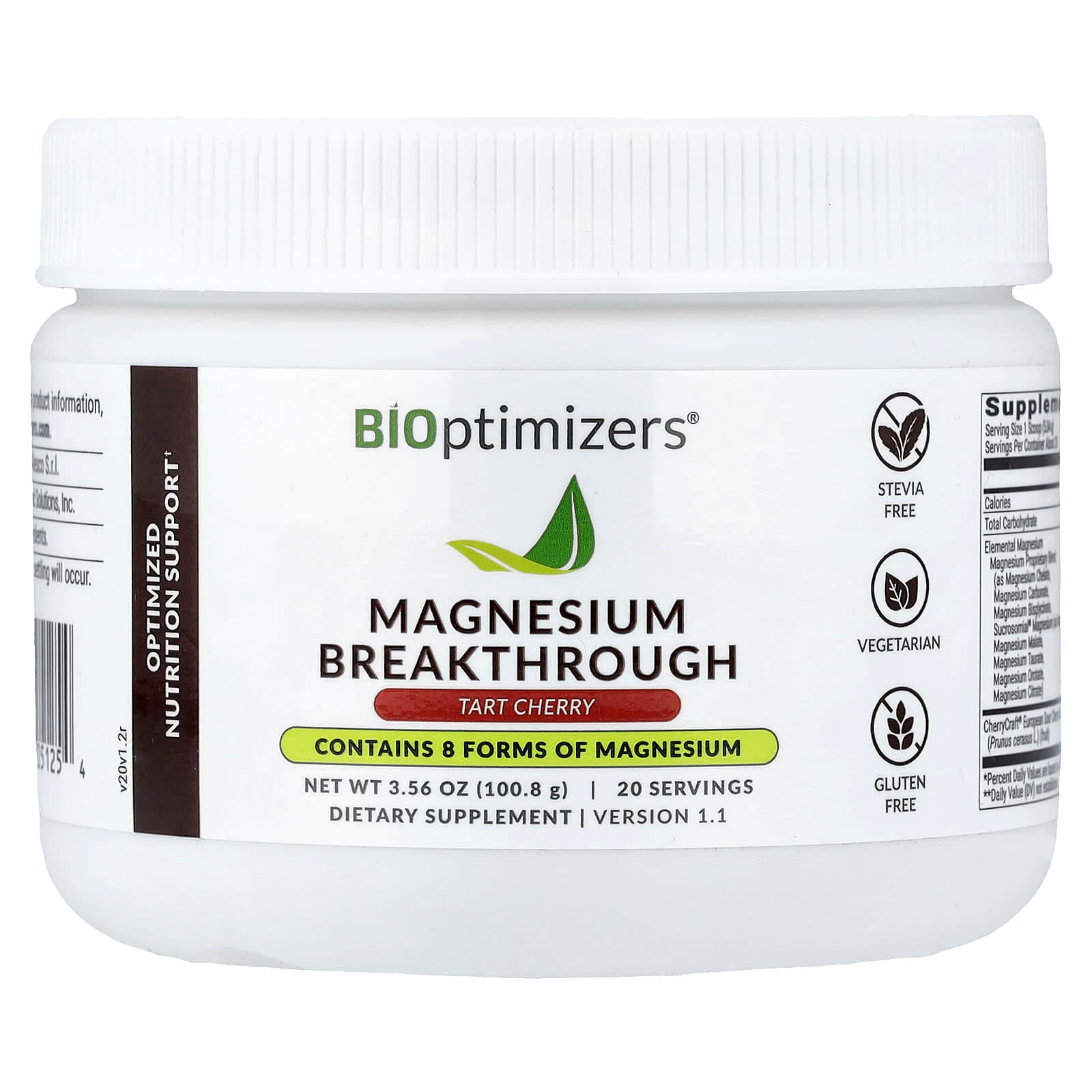 BIOptimizers Magnesium Breakthrough – Tart Cherry – 100,8 g de BIOptimizers