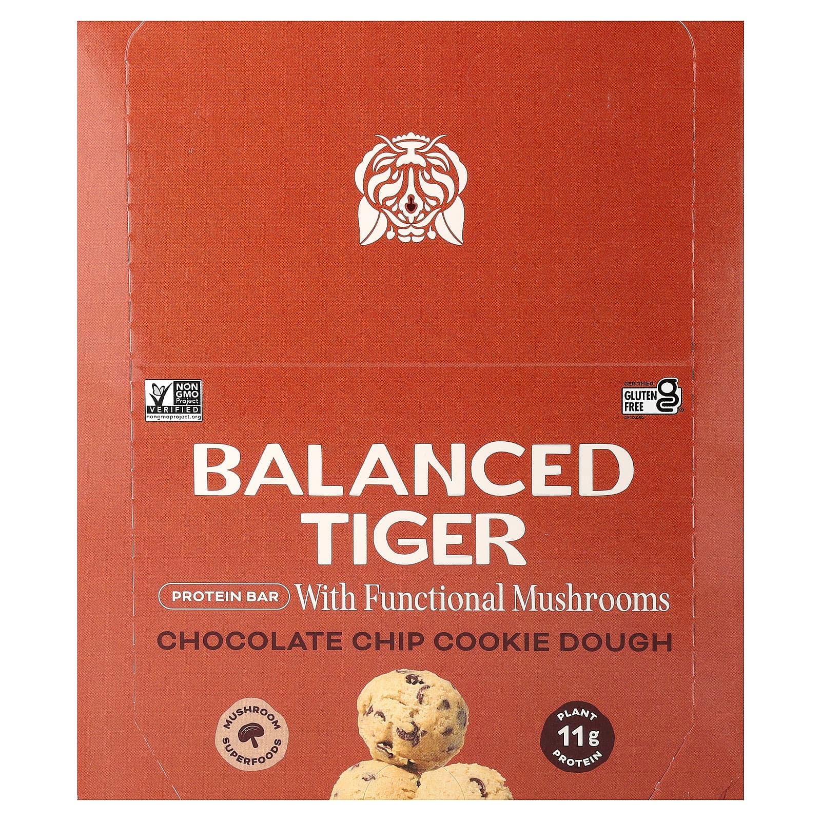 Balanced Tiger Protein Bar – Chocolate Chip Cookie Dough – 44 g de Balanced Tiger