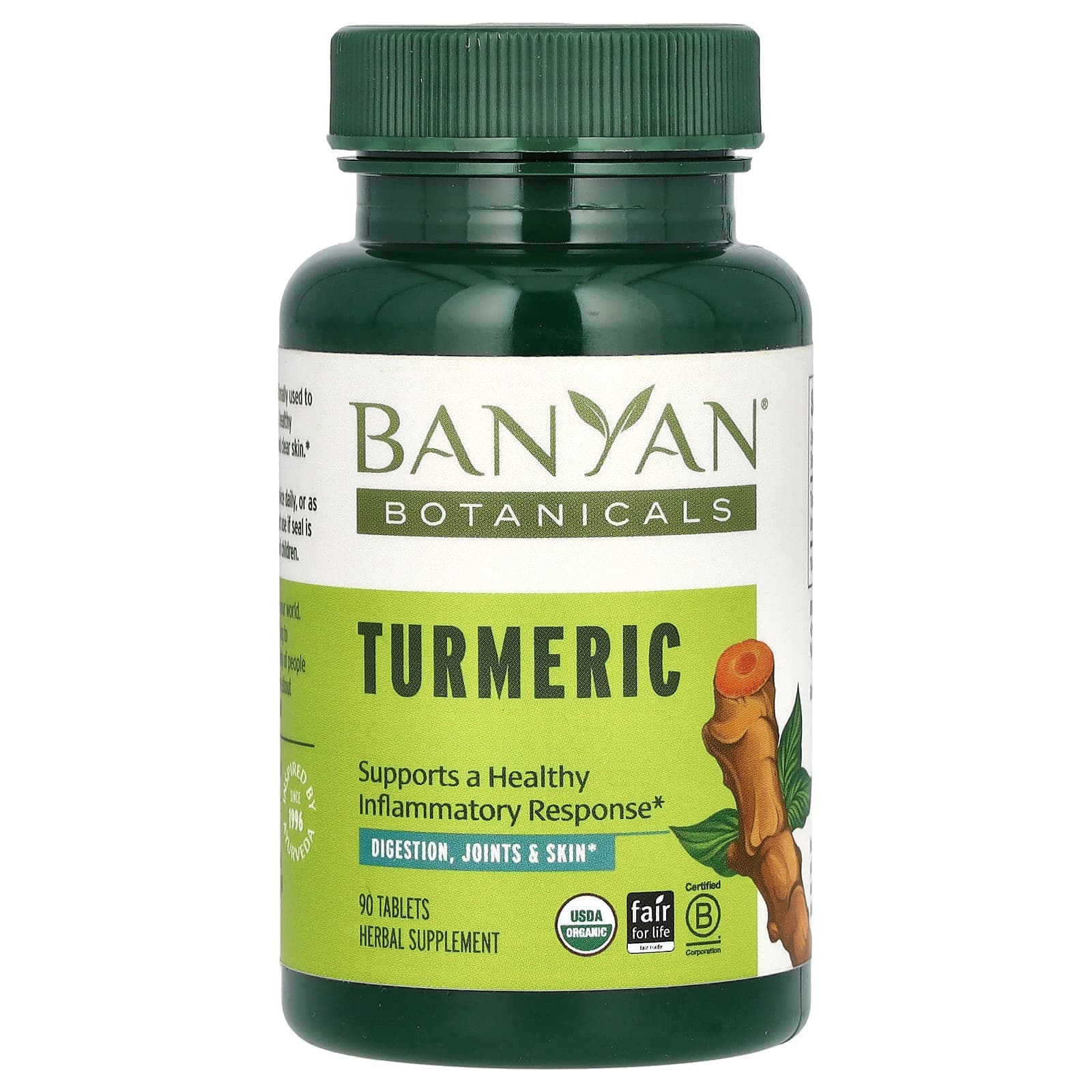 Banyan Botanicals Turmeric – 90 comprimés de Banyan Botanicals
