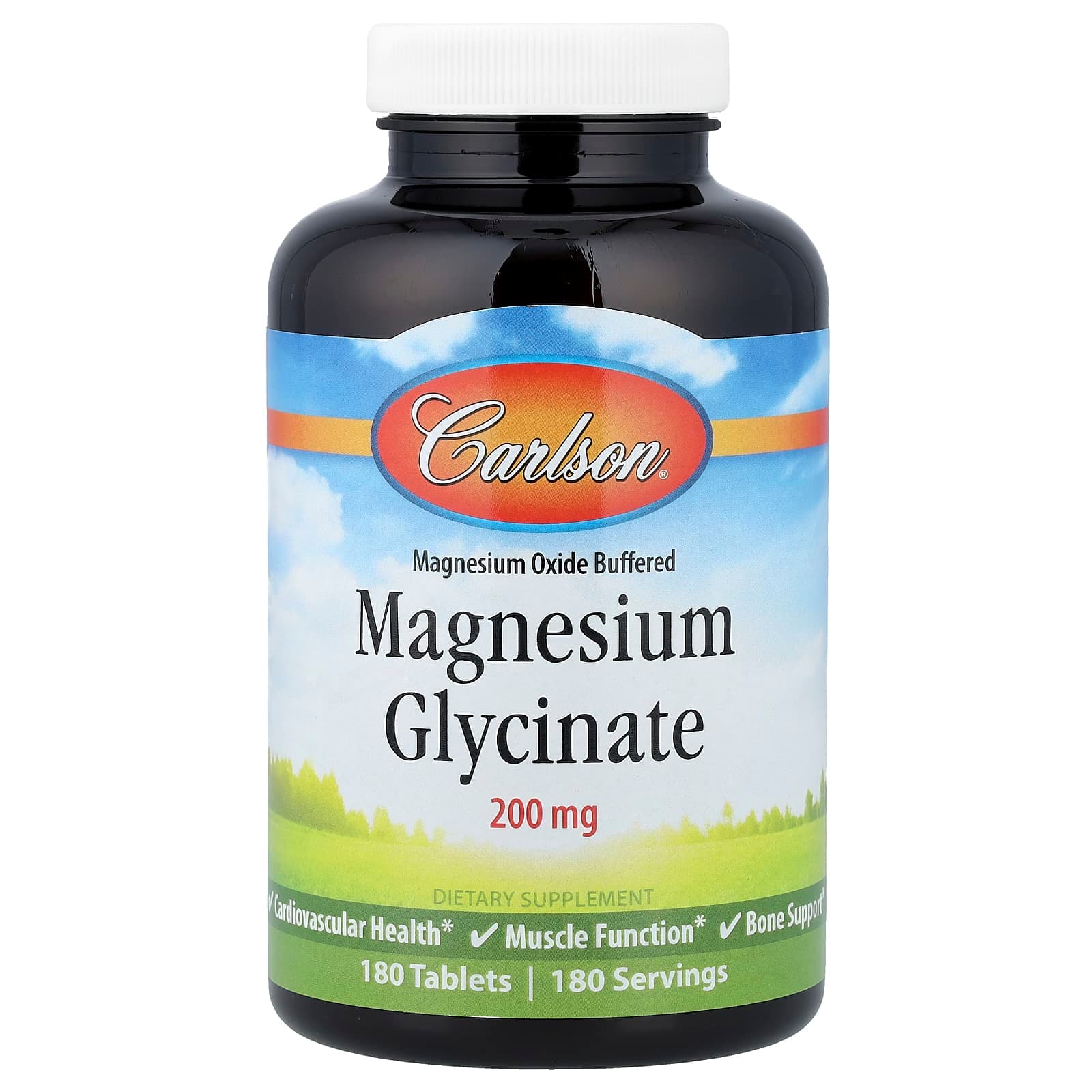Carlson Magnesium Glycinate – 180 comprimés de Carlson