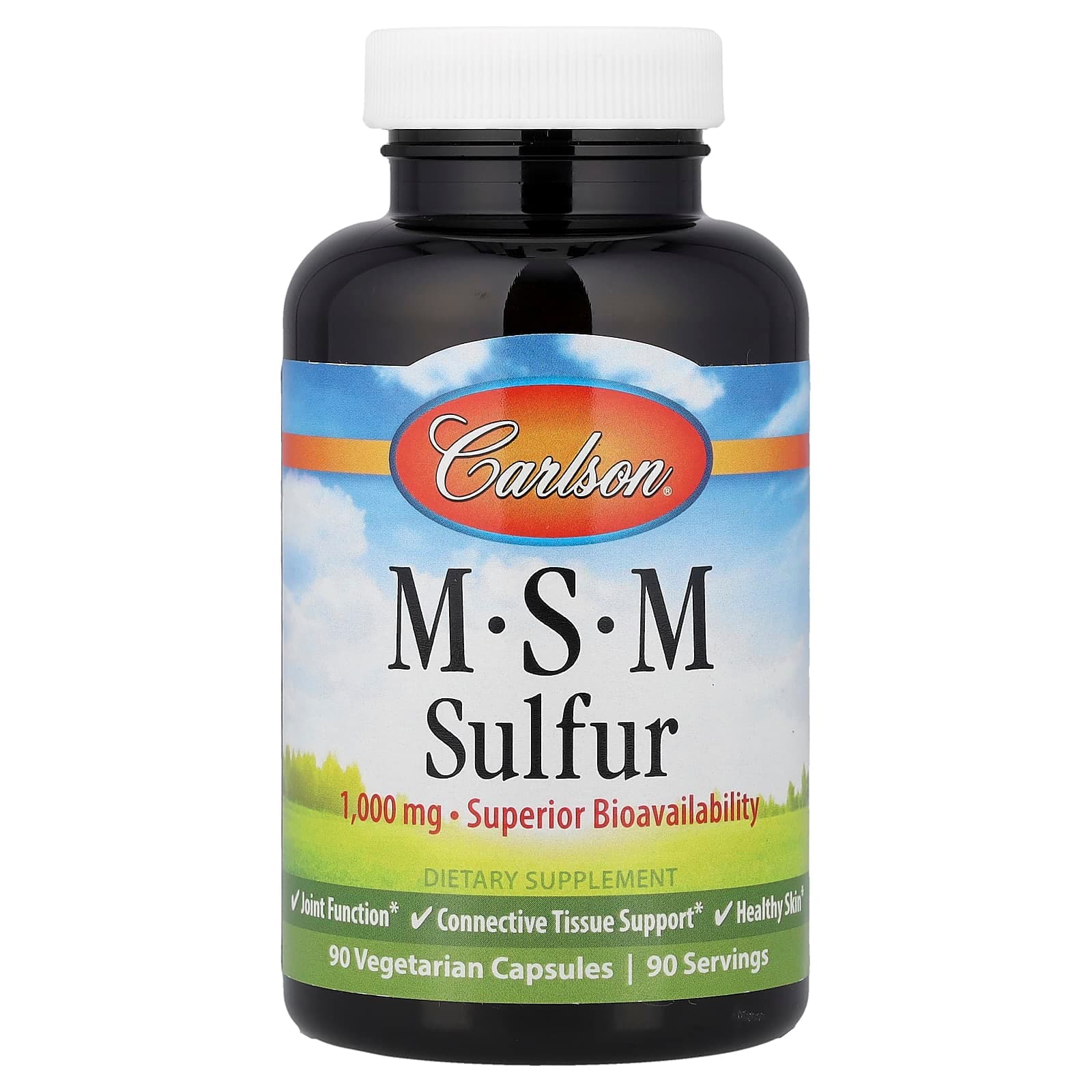 Carlson MSM Sulfur – 90 gélules végétales de Carlson