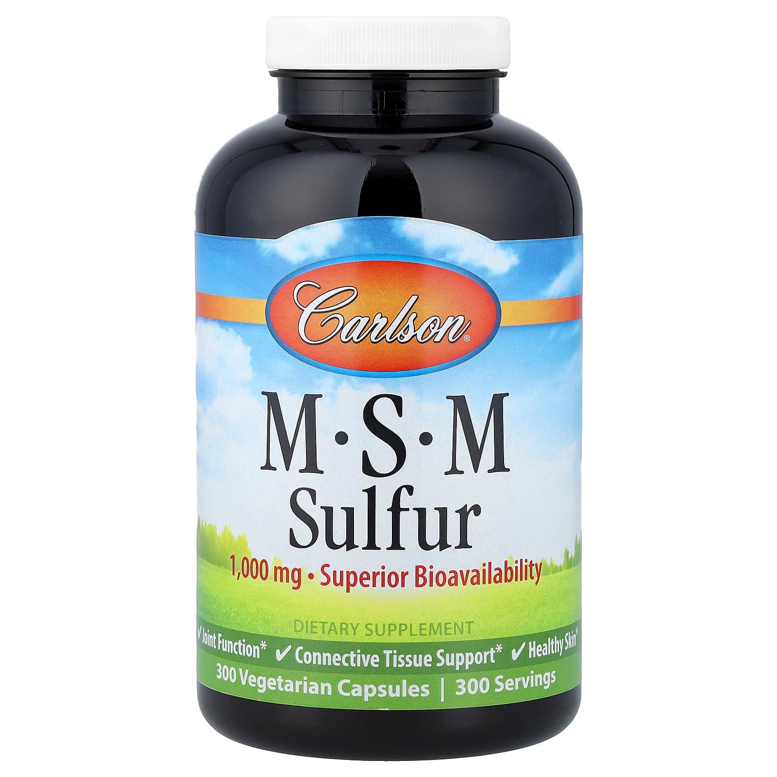 Carlson MSM Sulfur – 300 gélules végétales de Carlson