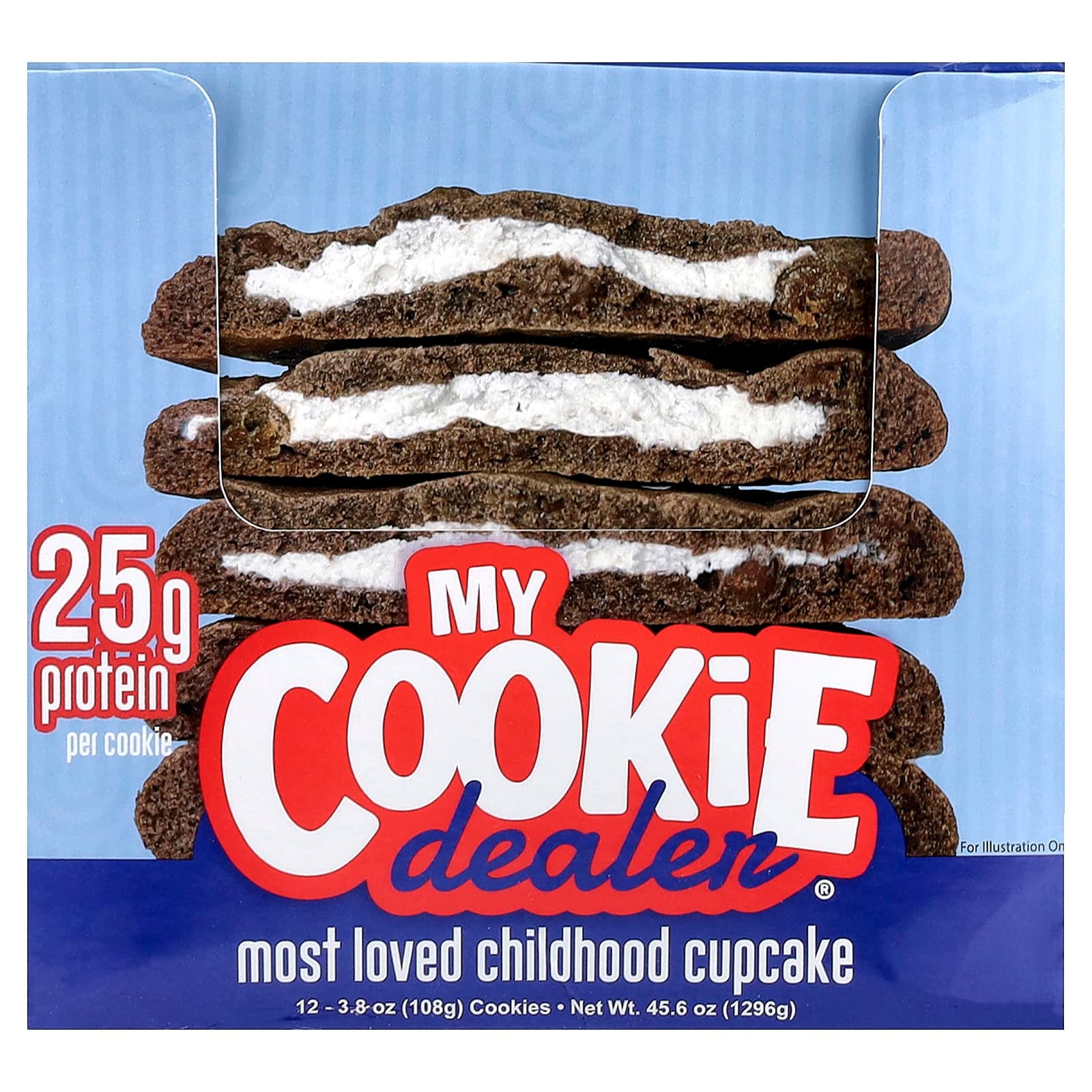 My Cookie Dealer Protein Protein Cookie, Most Loved Childhood Cupcake – Protein Cookie – 108 g de My Cookie Dealer Protein