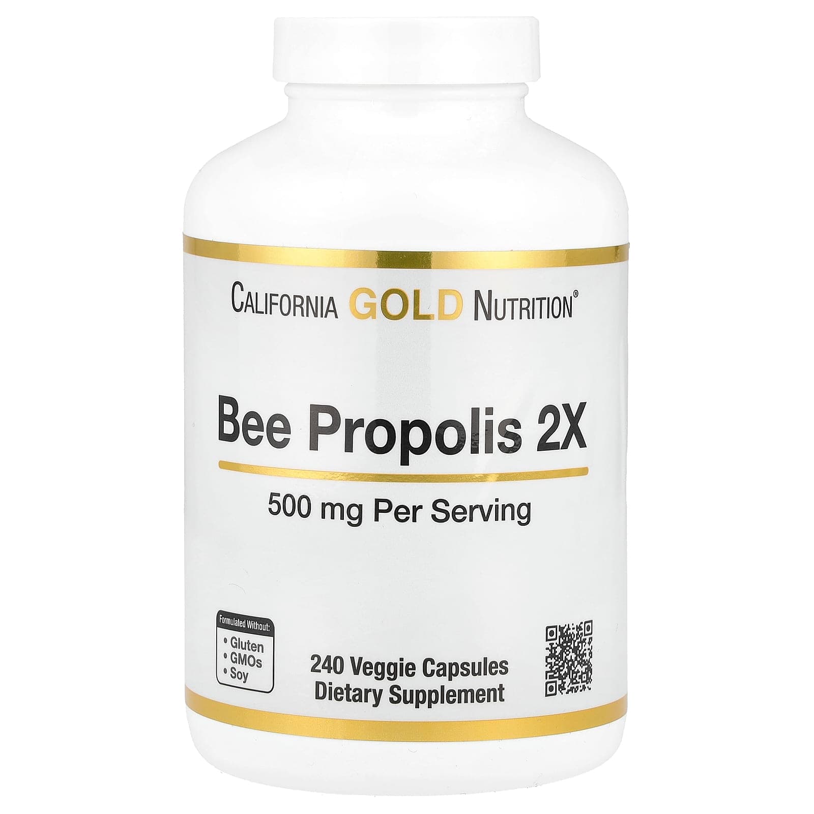California Gold Nutrition Bee Propolis 2X, Concentrated Extract – 240 gélules végétales de California Gold Nutrition