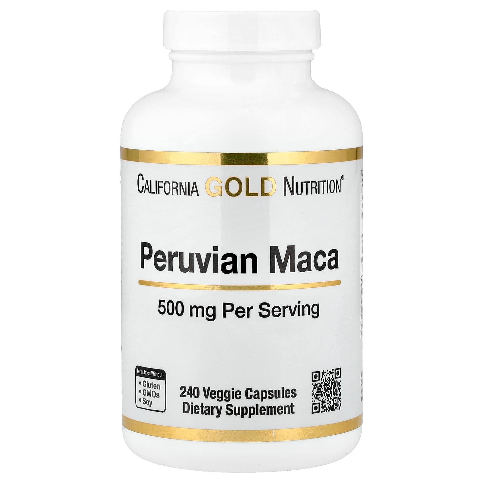 California Gold Nutrition Peruvian Maca – 240 gélules végétales de California Gold Nutrition