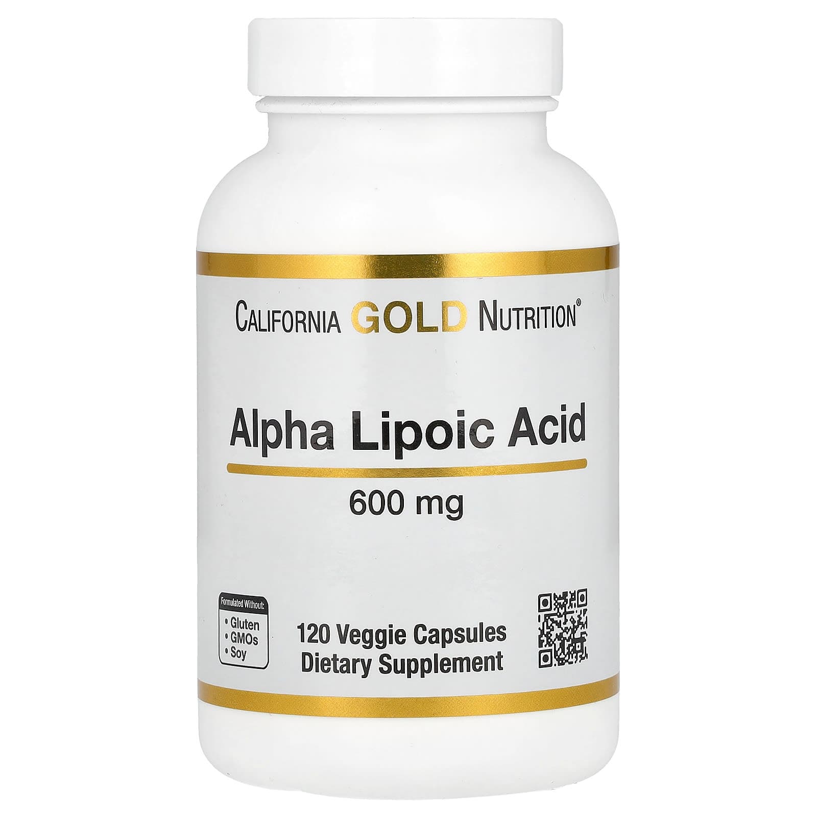 California Gold Nutrition Alpha Lipoic Acid – 120 gélules végétales de California Gold Nutrition