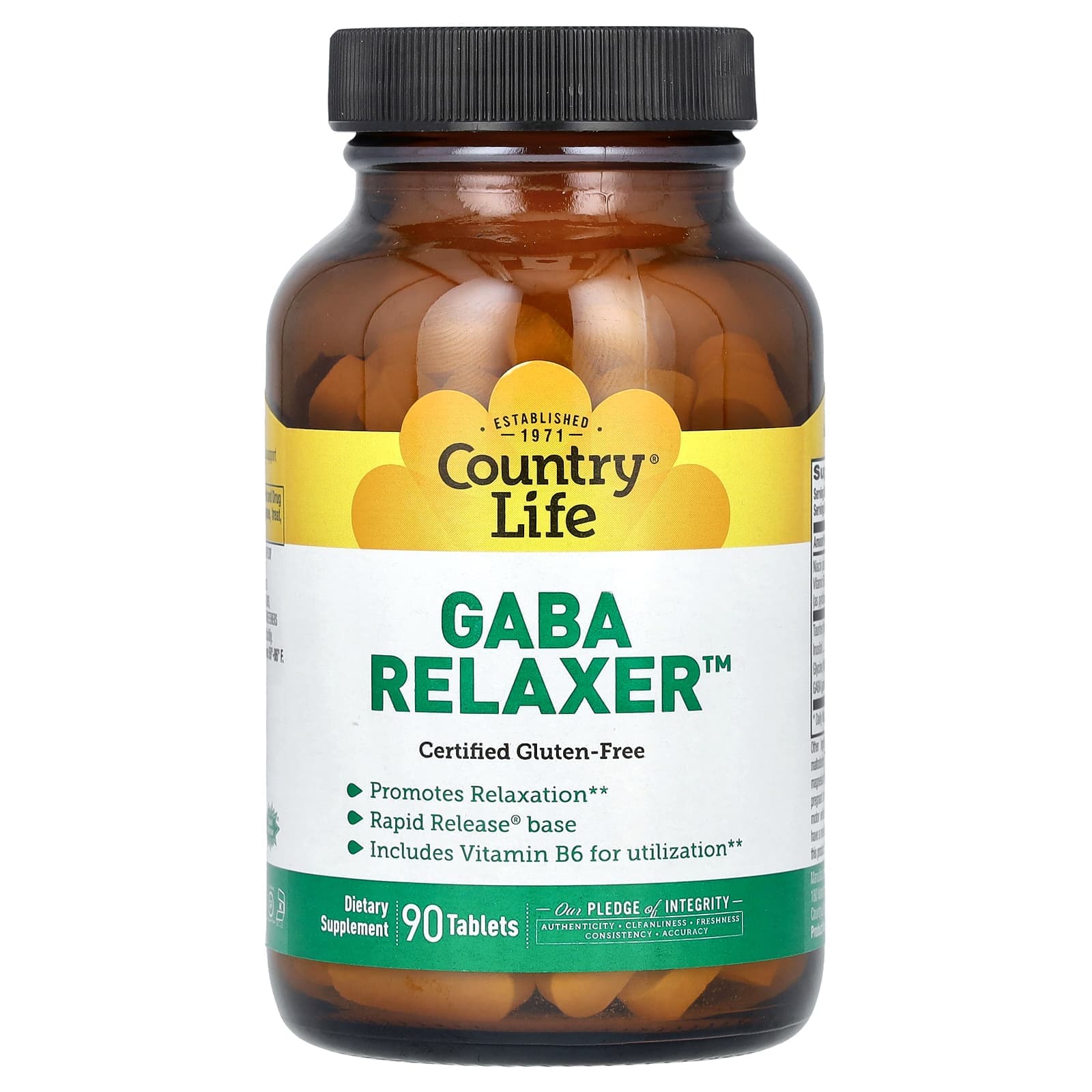 Country Life GABA Relaxer – 90 comprimés de Country Life