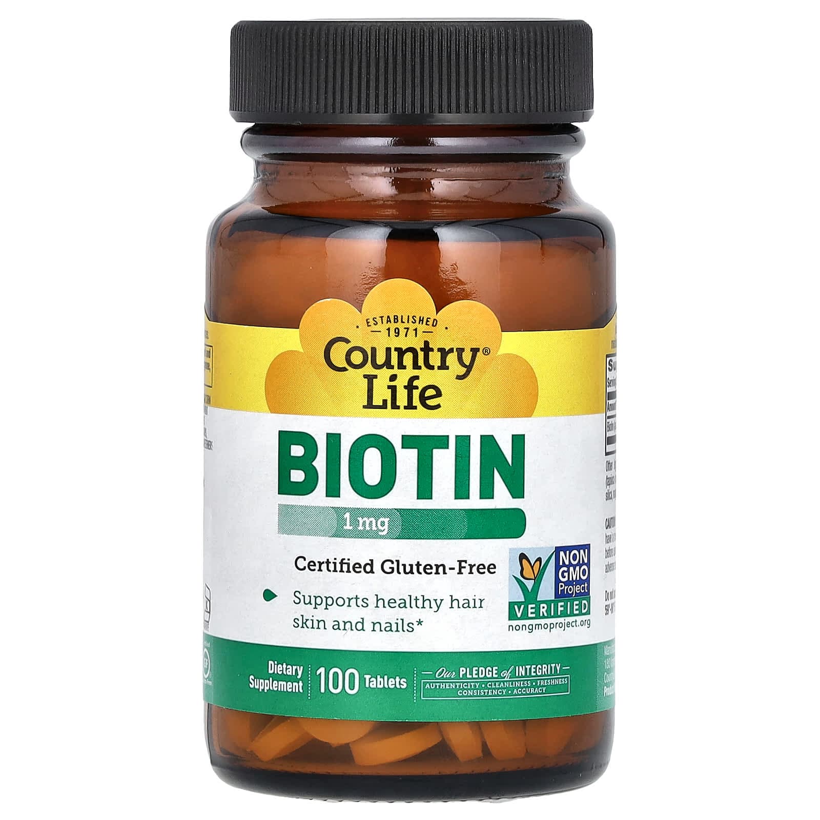 Country Life Biotin – 100 comprimés de Country Life