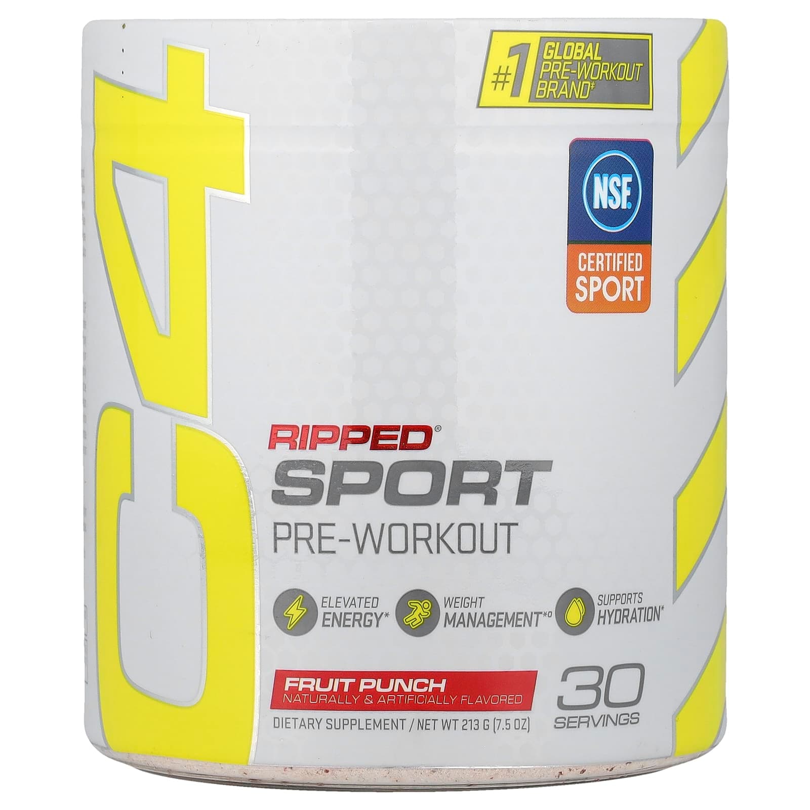 C4 / Cellucor C4 Ripped Sport, Pre-Workout – Fruit Punch – 213 g de C4 / Cellucor