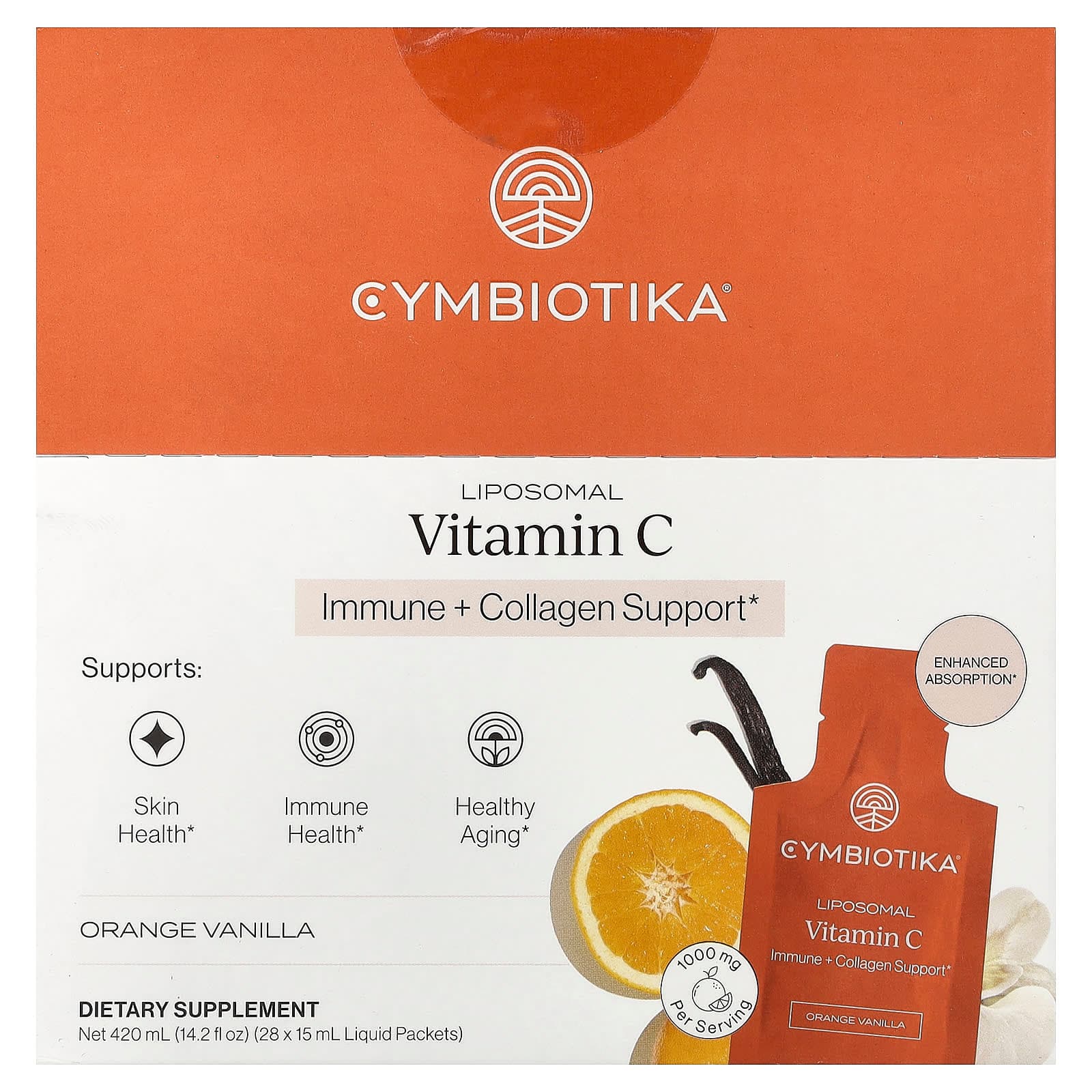 Cymbiotika Liposomal Vitamin C – Orange Vanilla – 15 ml de Cymbiotika
