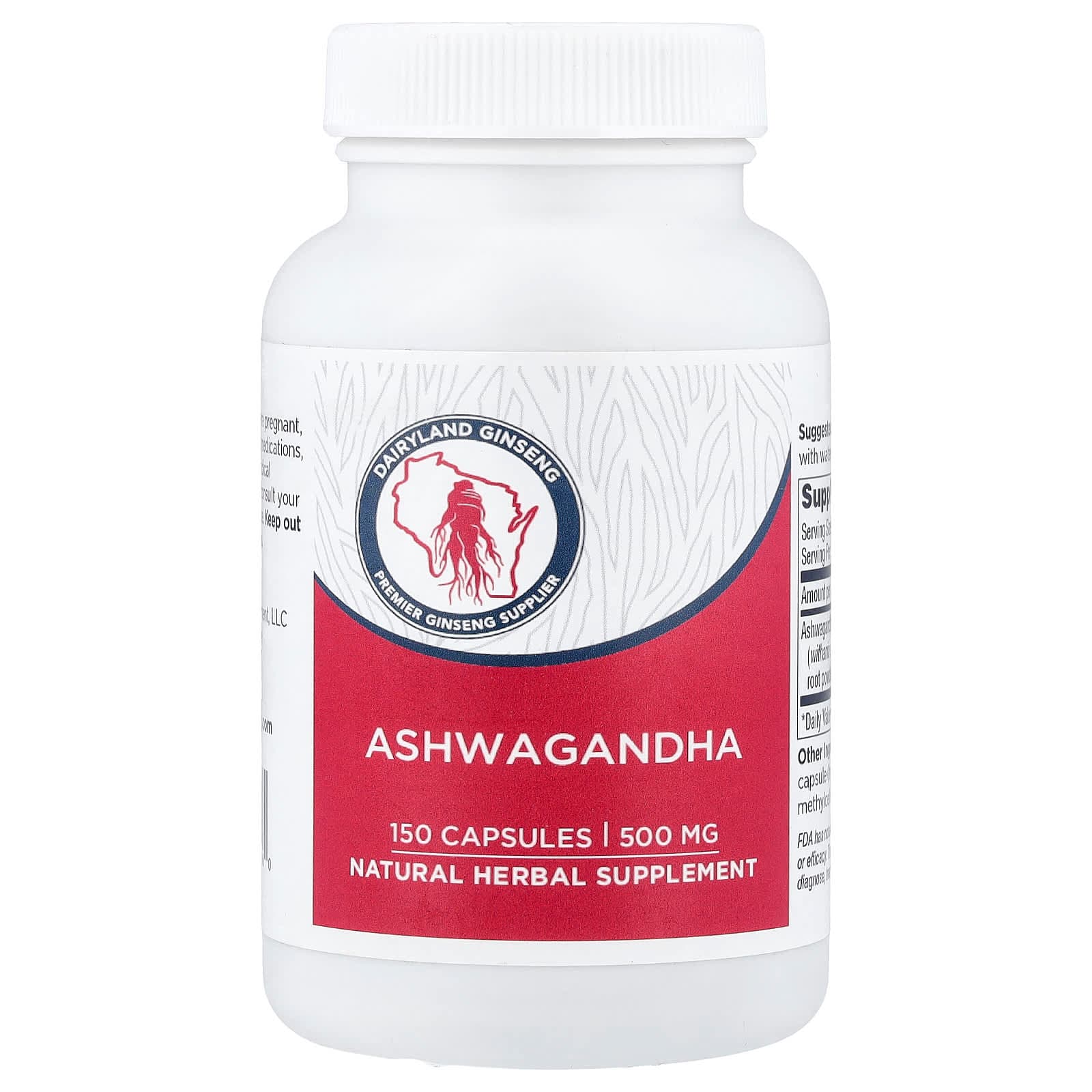 Dairyland Ginseng Ashwagandha – 150 gélules de Dairyland Ginseng
