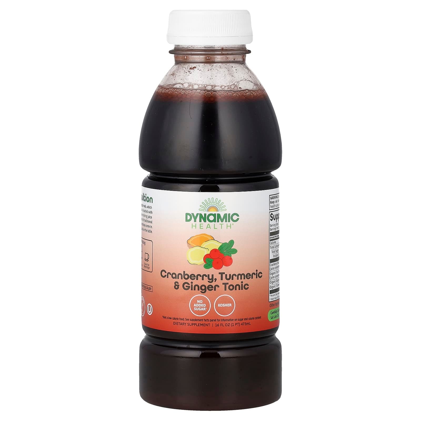 Dynamic Health Cranberry, Turmeric & Ginger Tonic – Cranberry – 473 ml de Dynamic Health