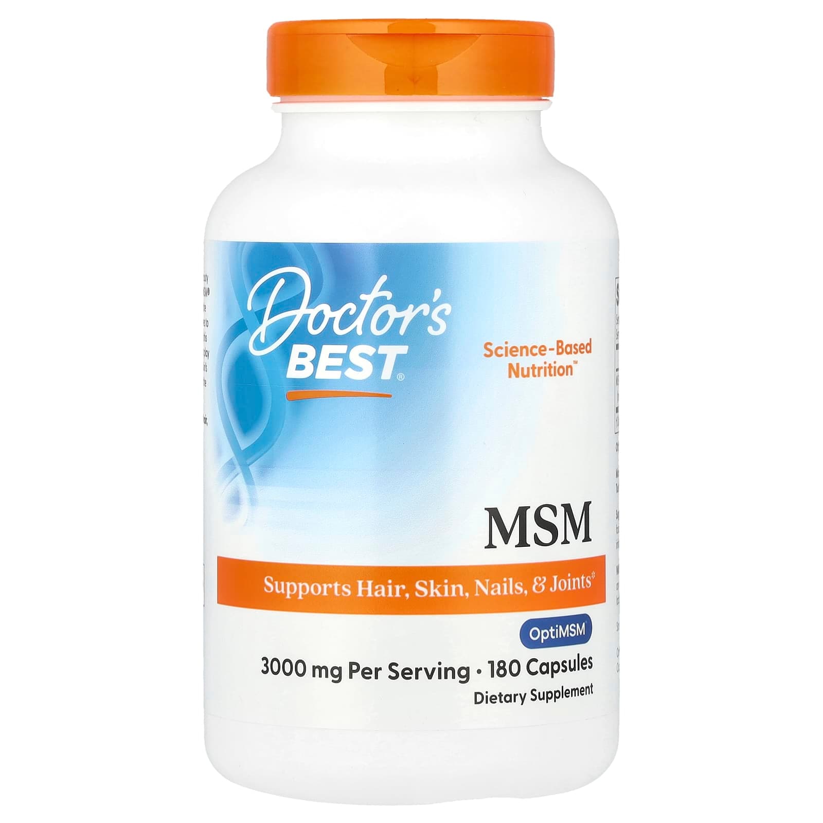 Doctor's Best MSM – 180 gélules de Doctor's Best