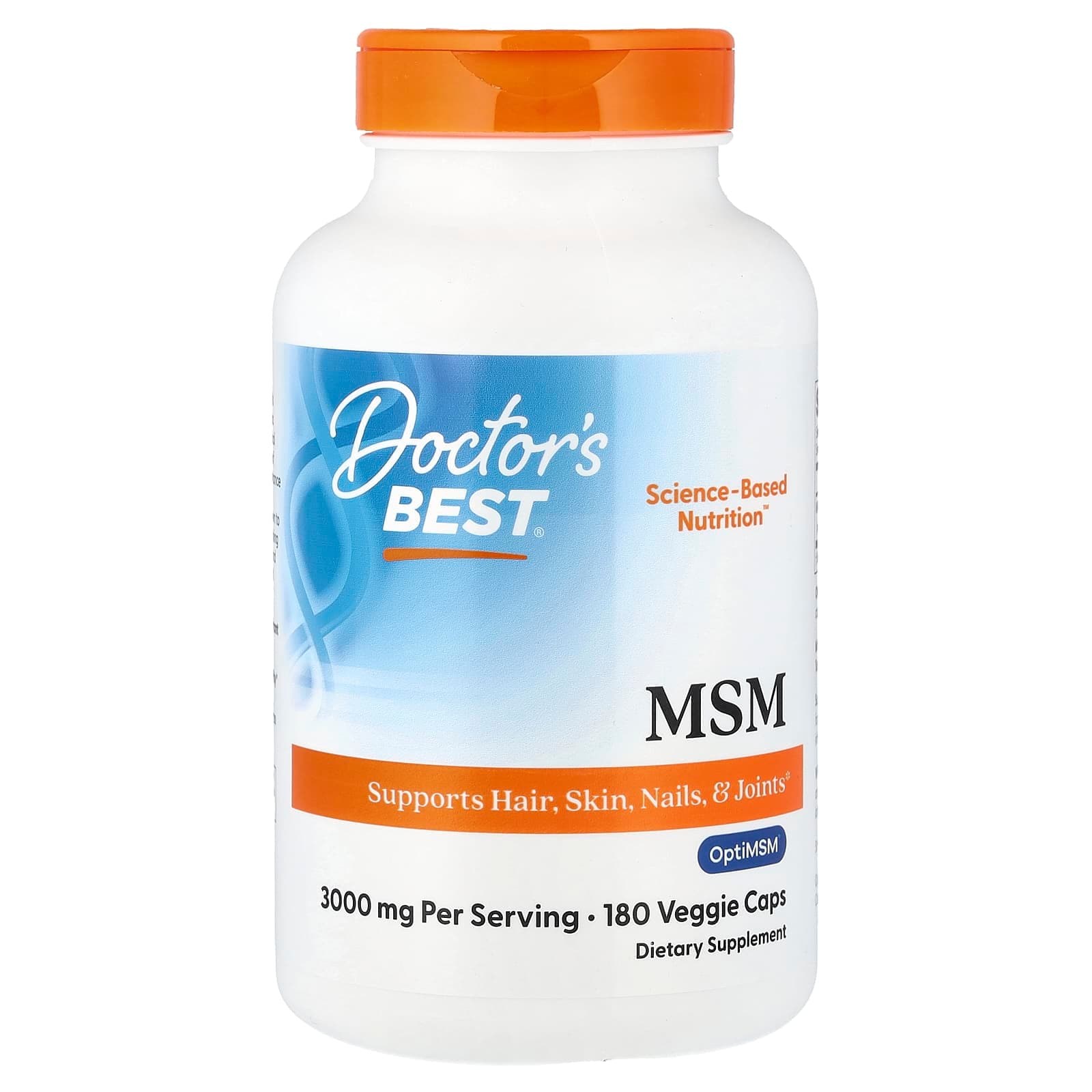 Doctor's Best MSM – 180 gélules végétales de Doctor's Best
