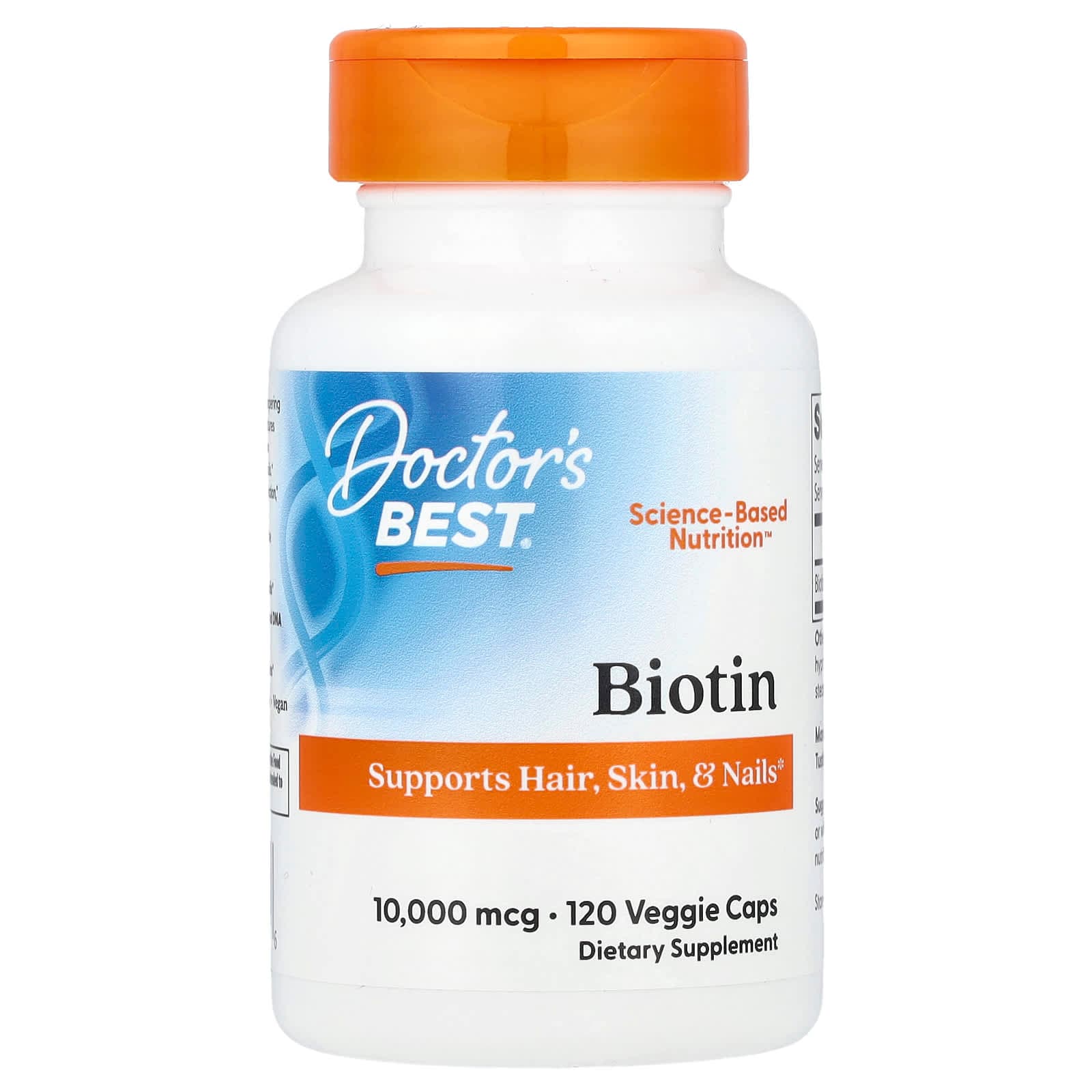 Doctor's Best Biotin – 120 gélules végétales de Doctor's Best
