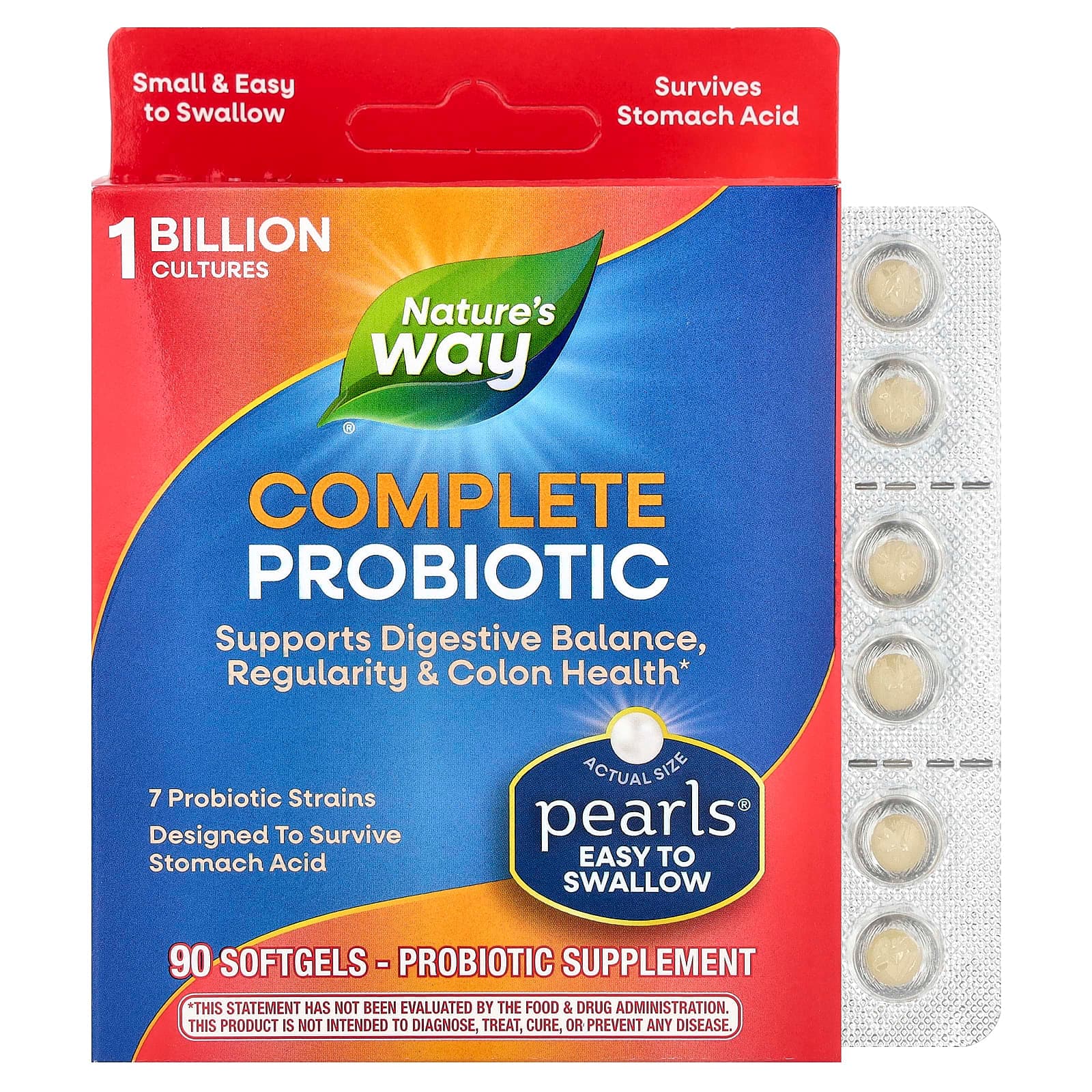Nature's Way Pearls, Complete Probiotic – 90 capsules molles de Nature's Way