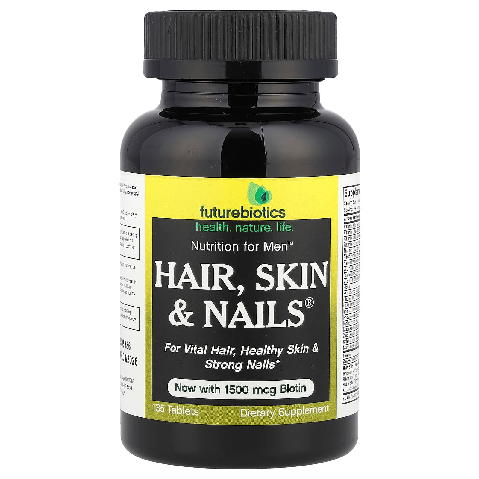 Futurebiotics Nutrition For Men, Hair, Skin & Nails – 135 comprimés de Futurebiotics