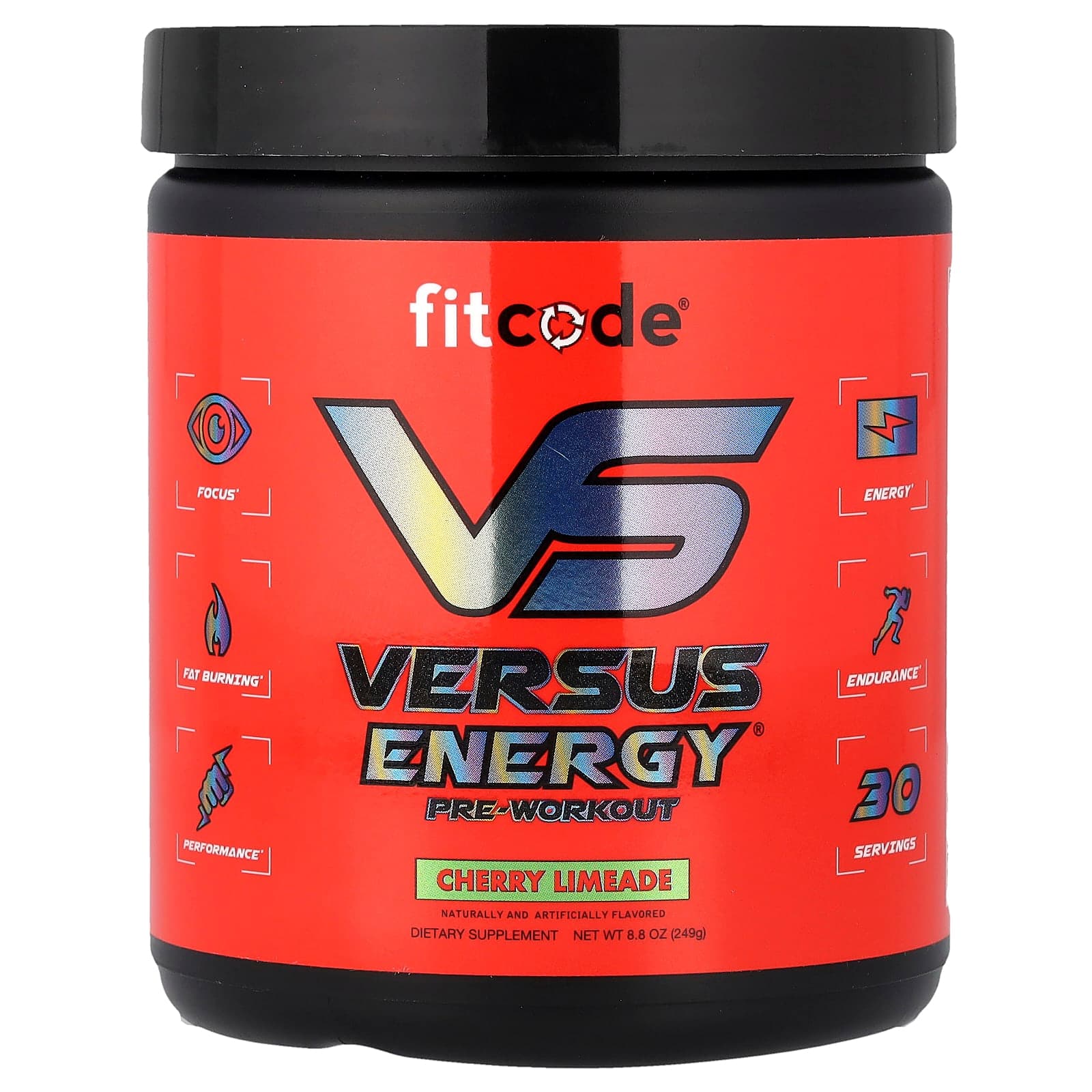 fitcode Versus Energy Pre-Workout – Cherry Limeade – 249 g de fitcode