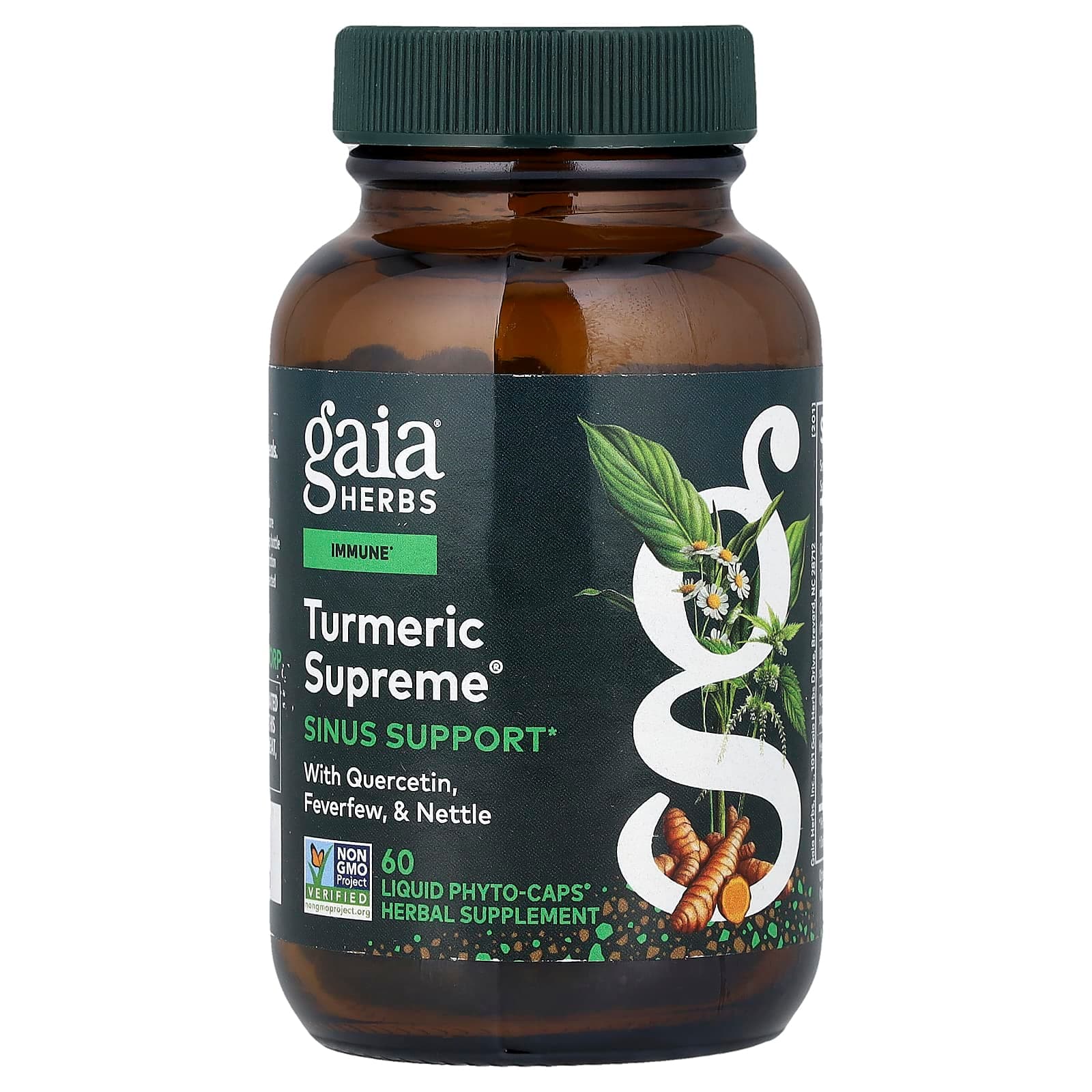 Gaia Herbs Turmeric Supreme, Sinus Support, 60 Liquid Phyto-Caps de Gaia Herbs