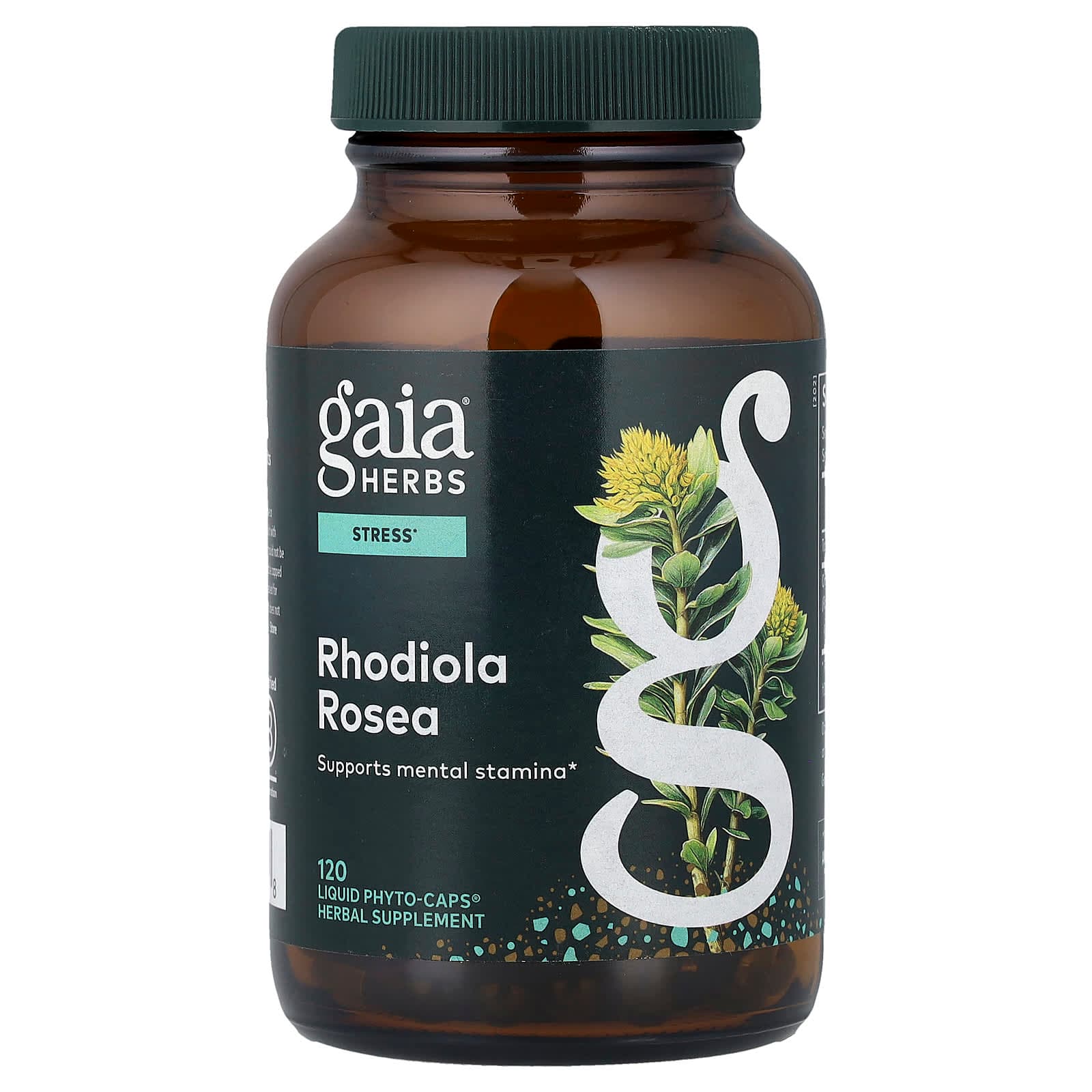 Gaia Herbs Rhodiola Rosea, 120 Liquid Phyto-Caps (120 mg Per cap) de Gaia Herbs