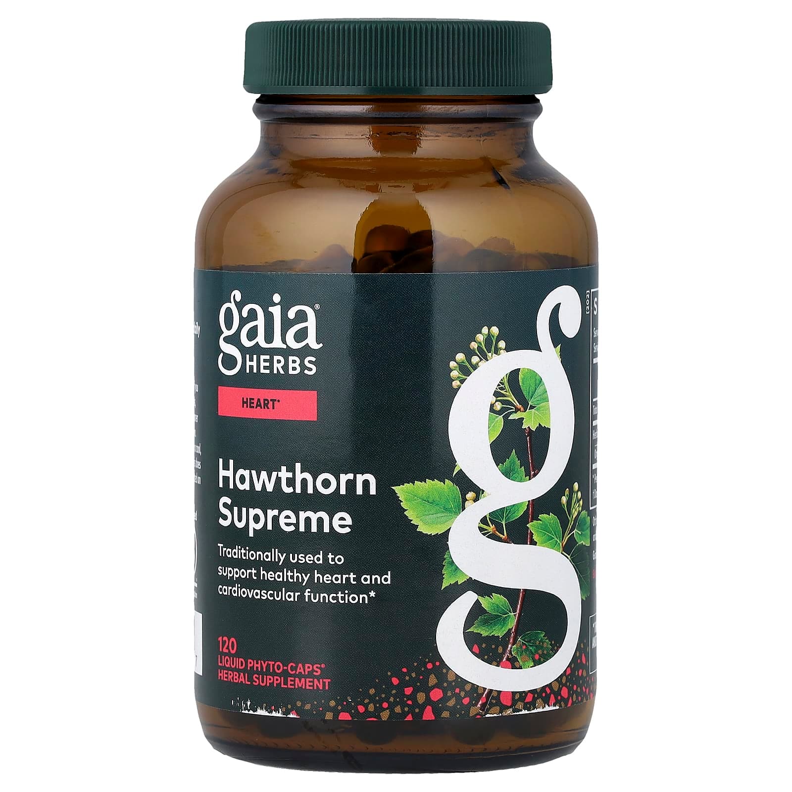 Gaia Herbs Hawthorn Supreme, 120 Liquid Phyto-Caps (500 mg per Capsule) de Gaia Herbs