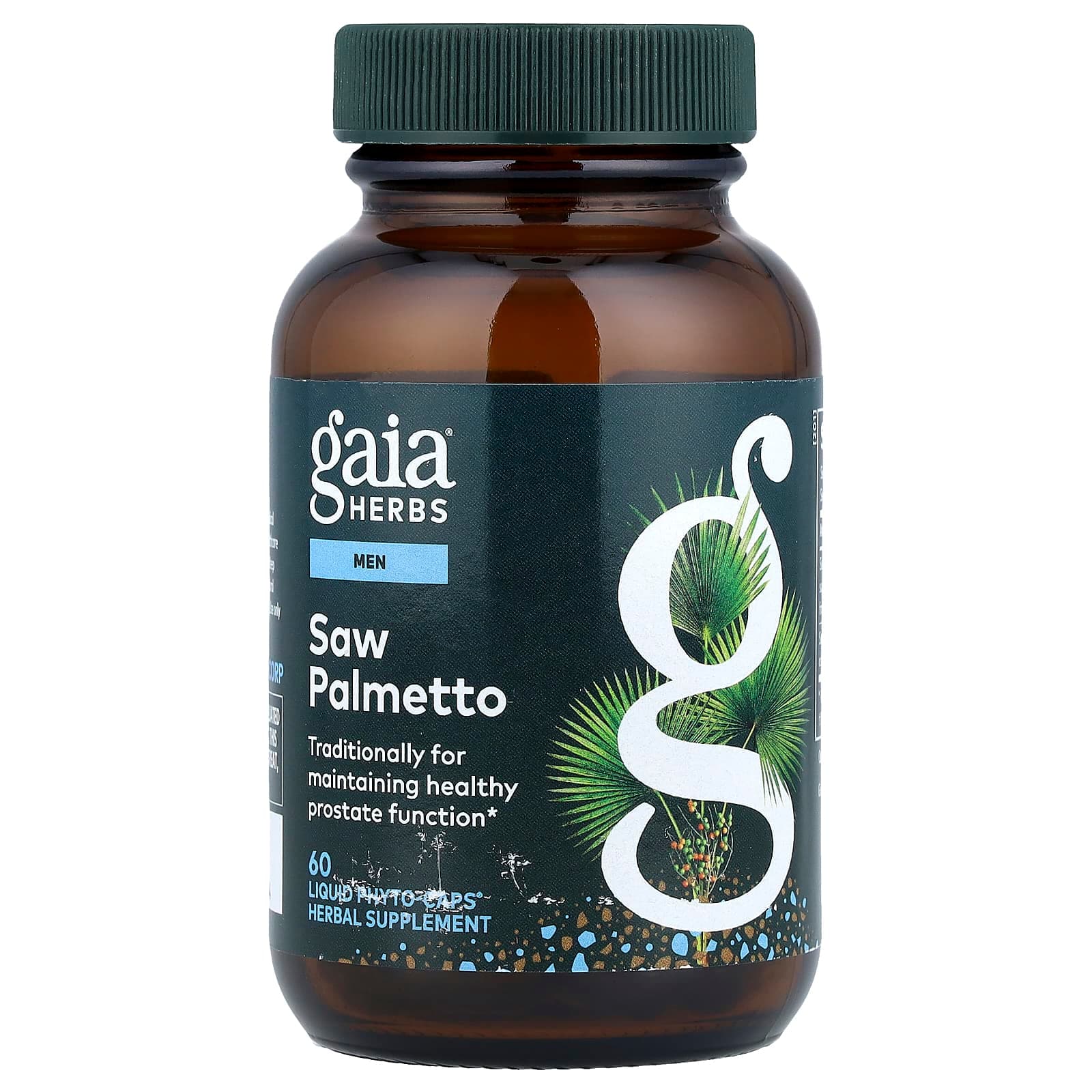 Gaia Herbs Men, Saw Palmetto, 60 Liquid Phyto-Caps de Gaia Herbs
