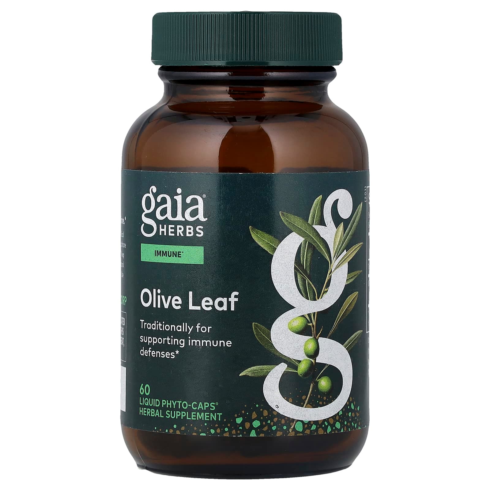 Gaia Herbs Olive Leaf, 60 Liquid Phyto-Caps (680 mg per Capsule) de Gaia Herbs