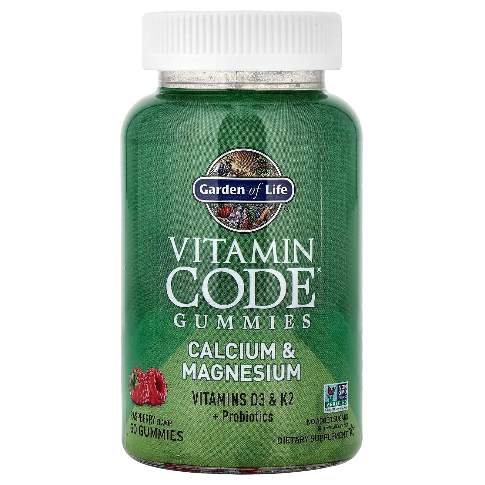 Garden of Life Vitamin Code Gummies, Calcium & Magnesium – Raspberry – 60 gommes de Garden of Life