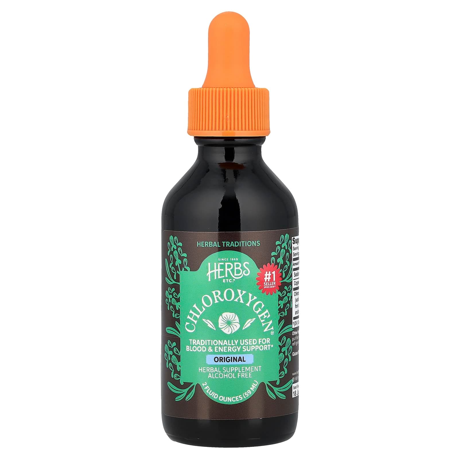 Herbs Etc. ChlorOxygen, Original, Alcohol Free – 59 ml de Herbs Etc.