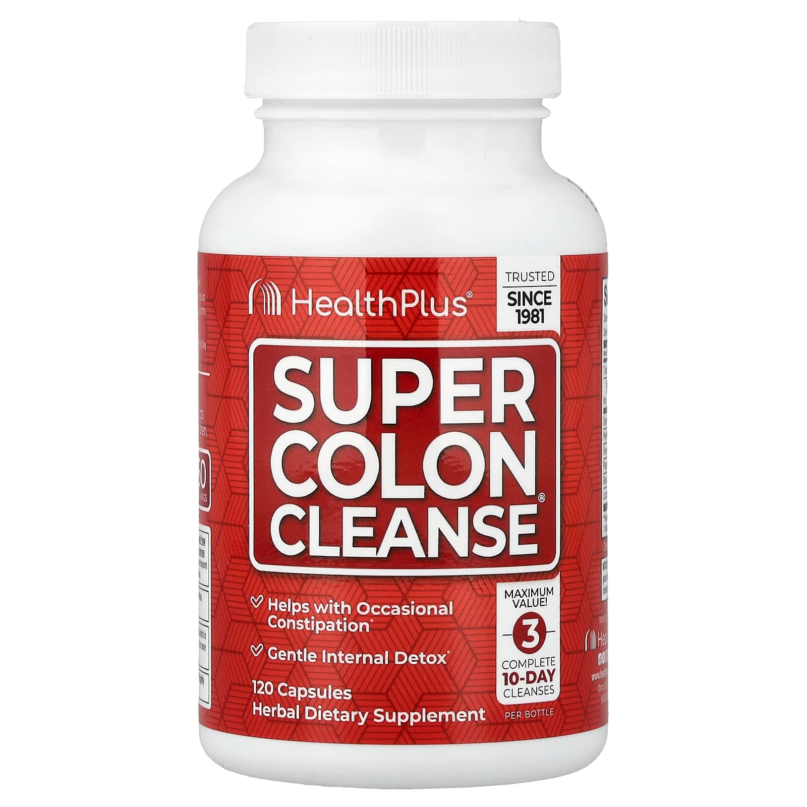 Health Plus Super Colon Cleanse – 120 gélules de Health Plus