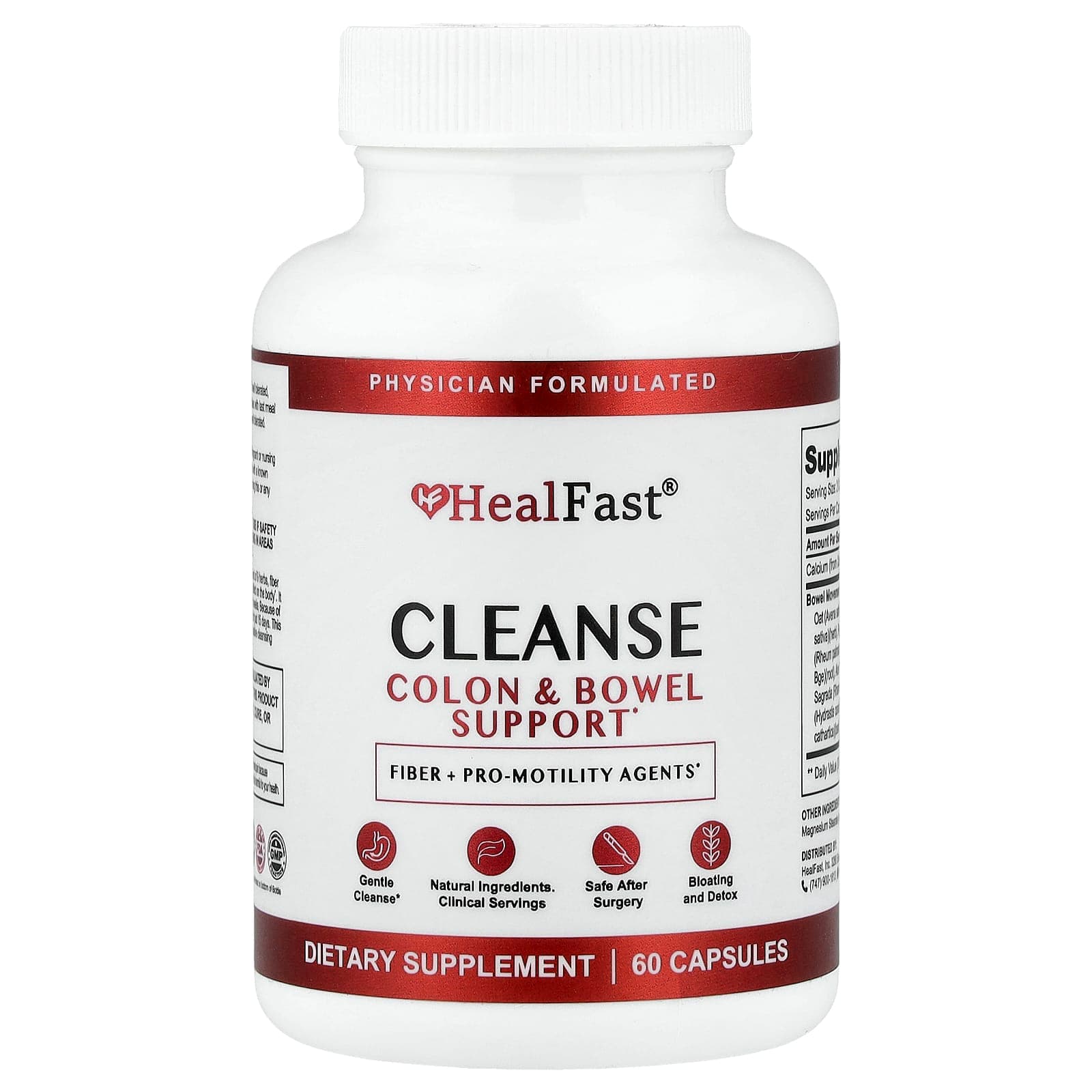 HealFast Cleanse, Colon & Bowel Support – 60 gélules de HealFast
