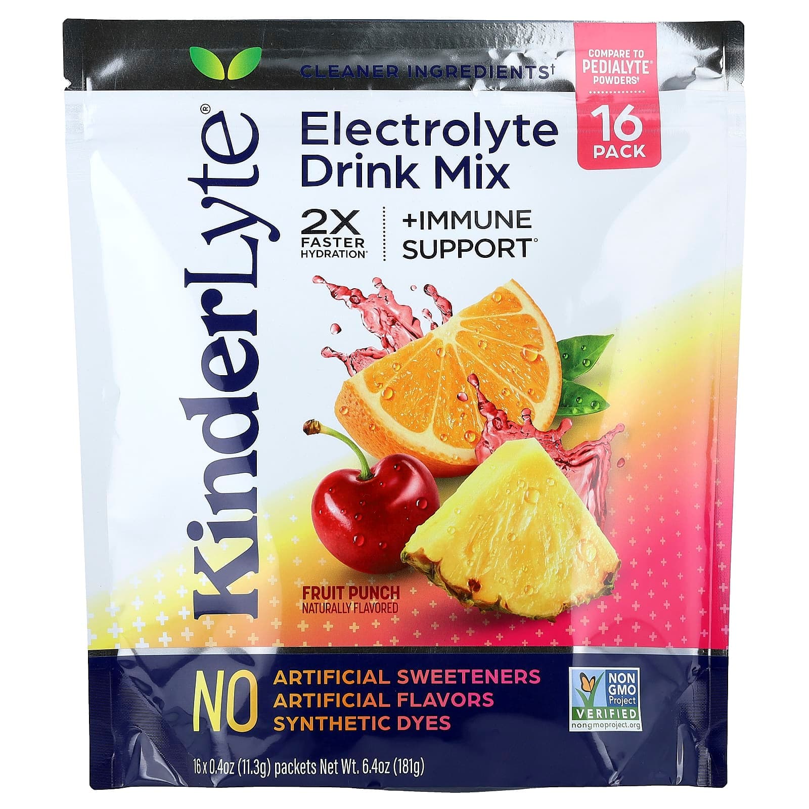 KinderFarms KinderLyte, Electrolyte Drink Mix, For Kids and Adults – Fruit Punch – 11,3 g de KinderFarms